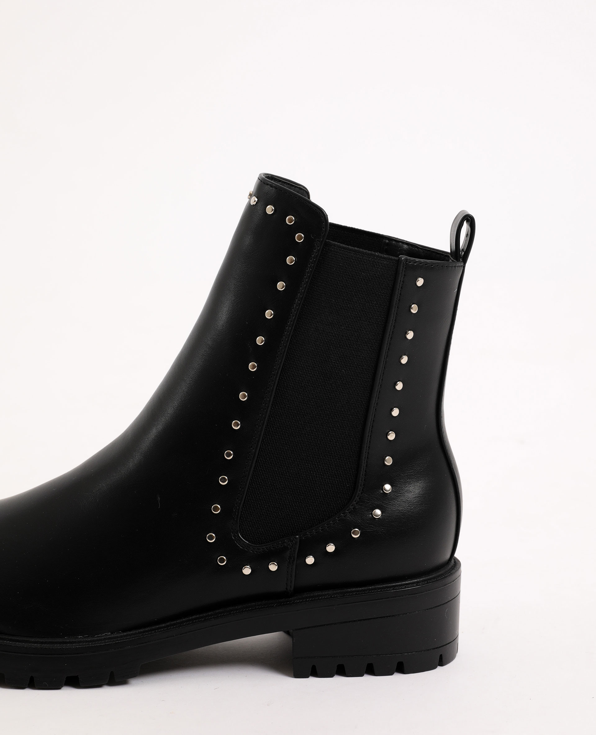 pimkie faux leather heeled boots in black