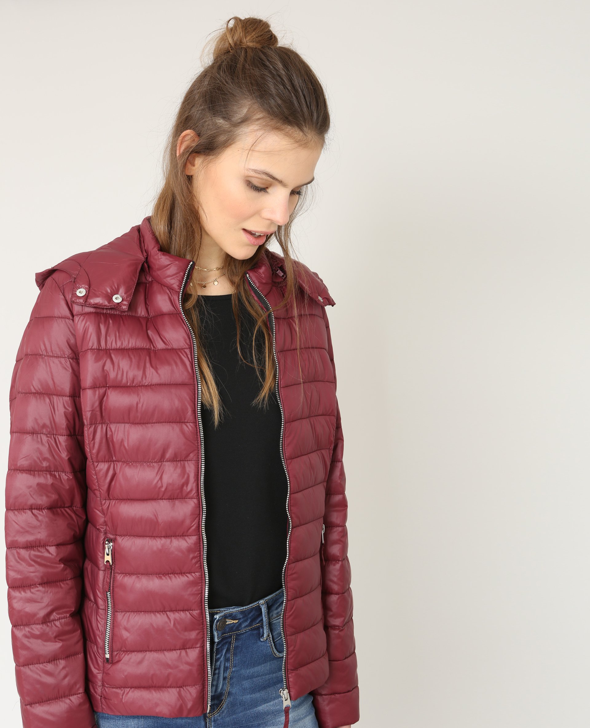 Doudoune légère deals femme bordeaux