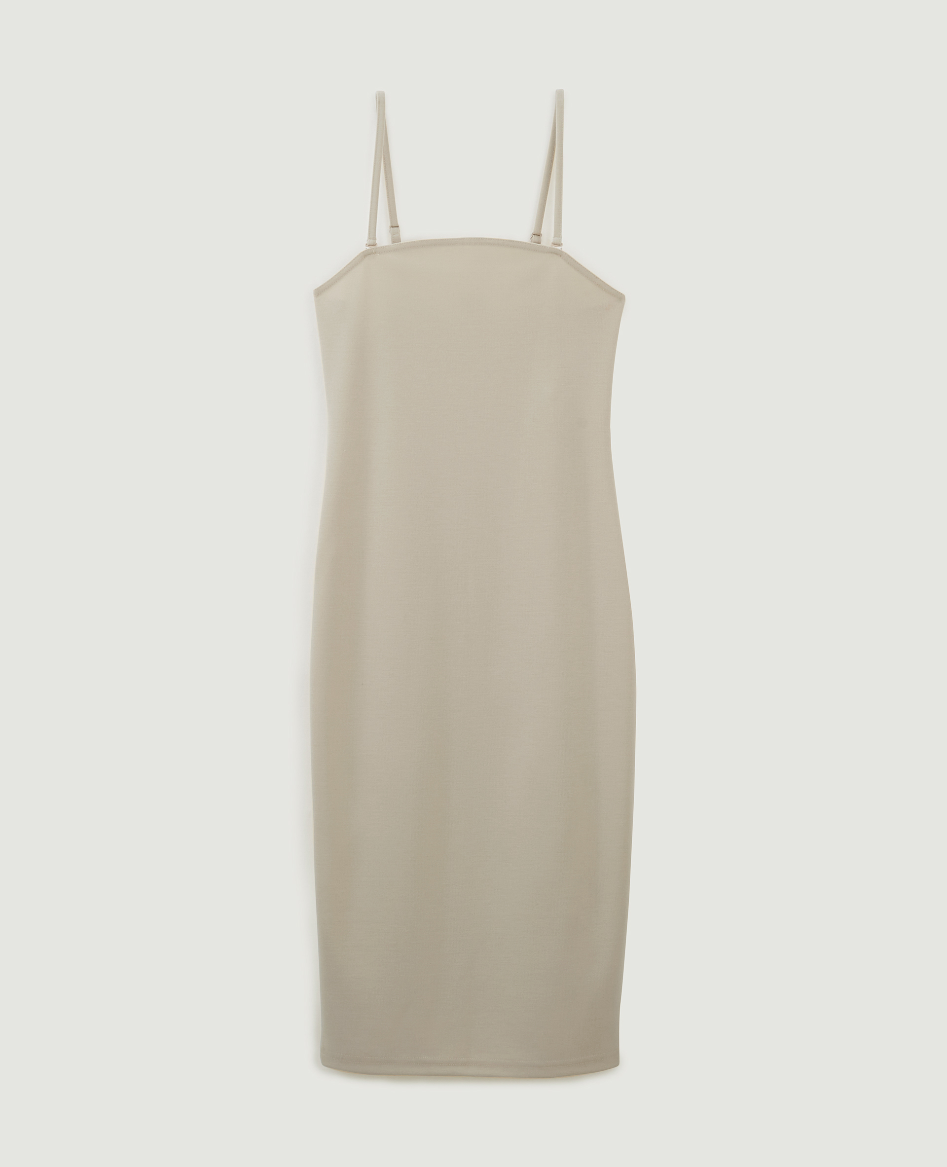 Robe moulante midi beige - Pimkie