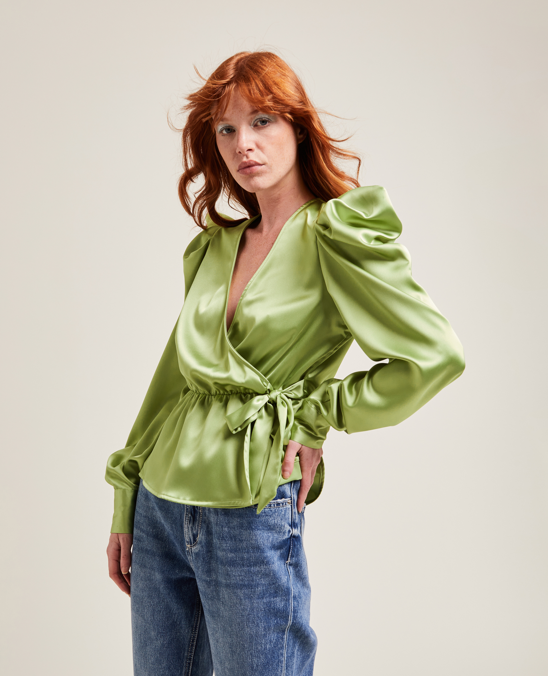 Chemisier cache coeur on sale satin
