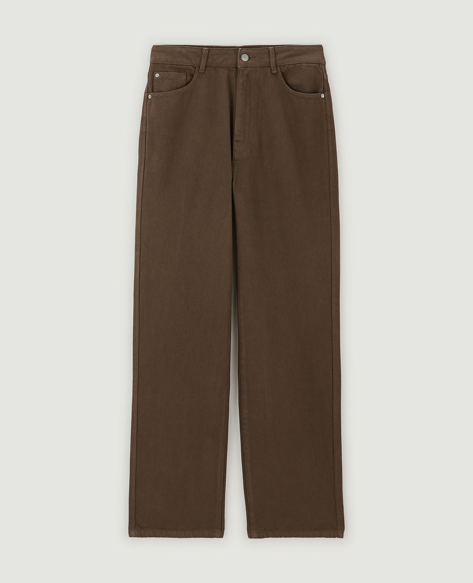 Jean large uni marron - Pimkie