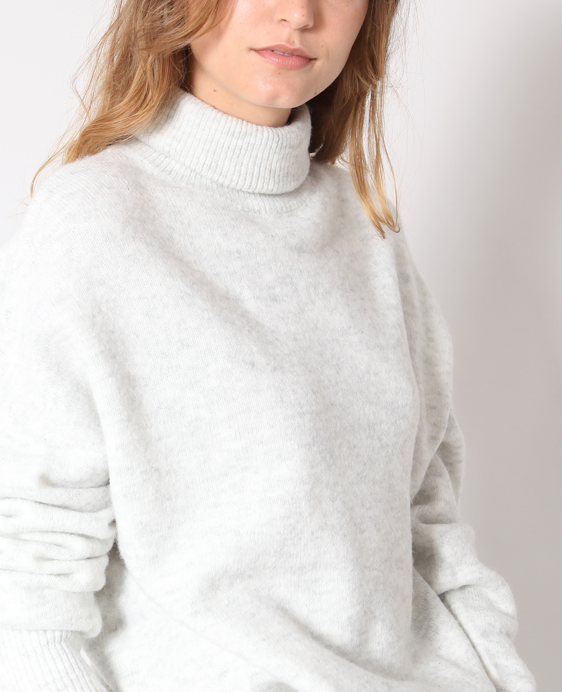 Pull chaud gris chiné - Pimkie