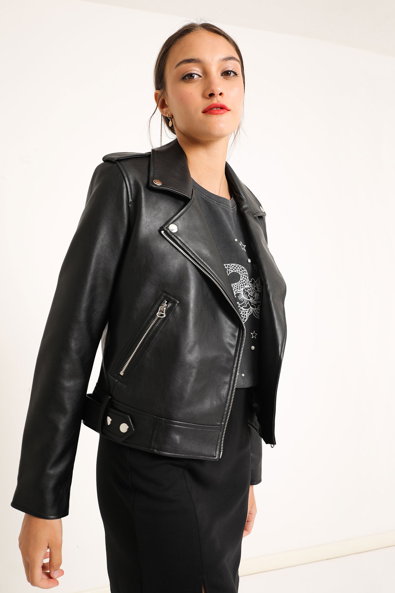 Veste en cuire 2025 pimkie