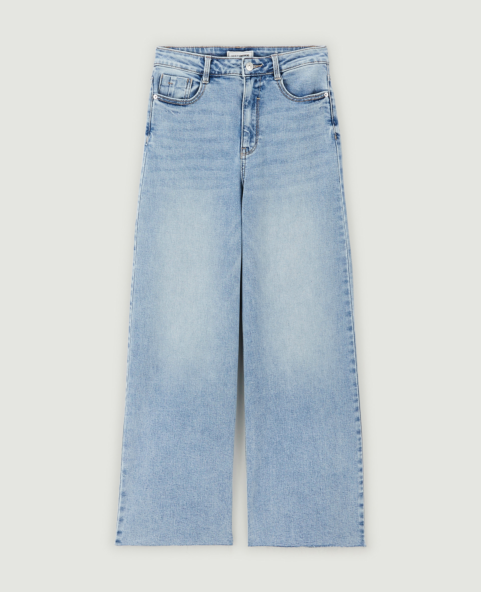 Jean large effet délavé bleu - Pimkie