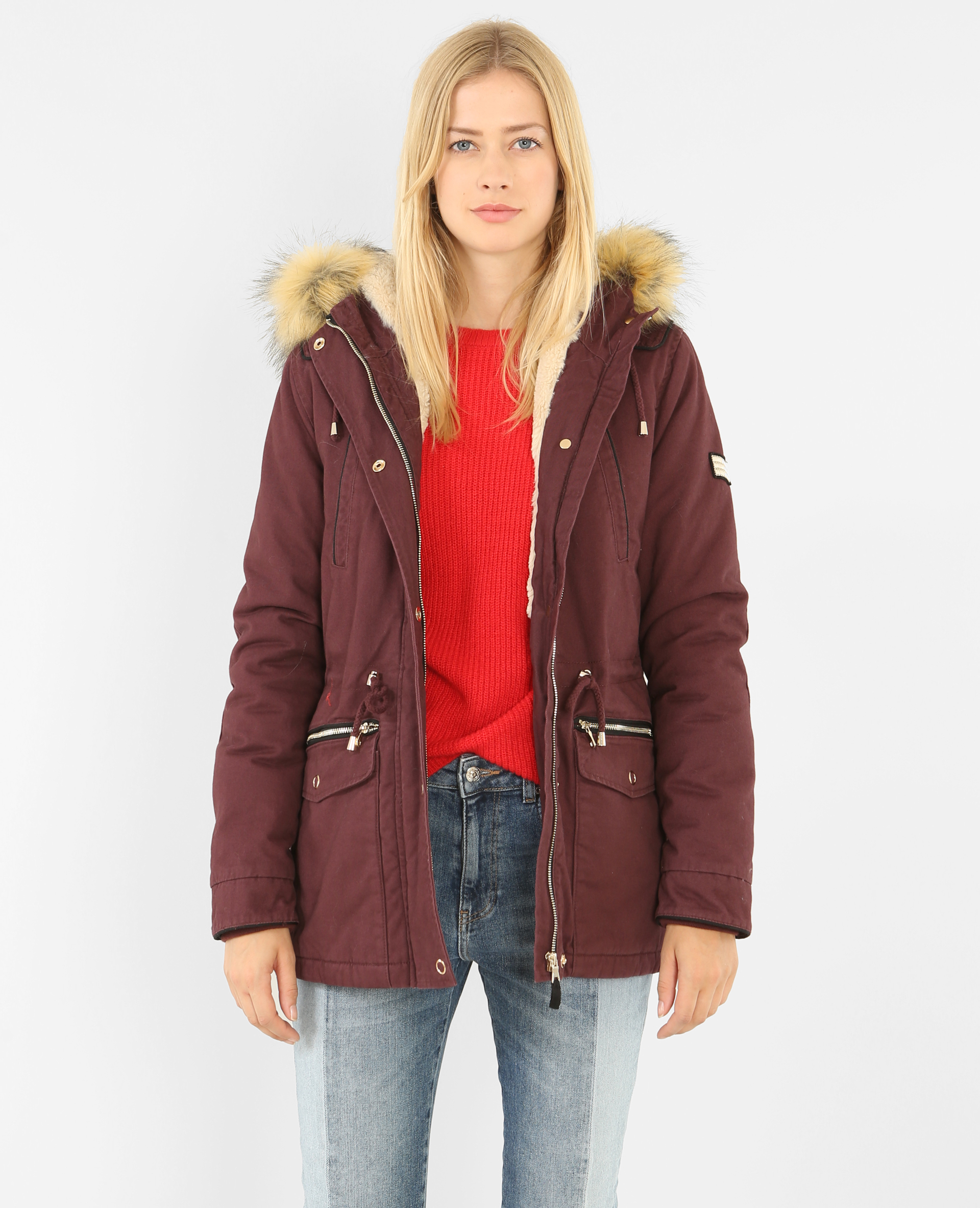 Manteau rouge pimkie hot sale