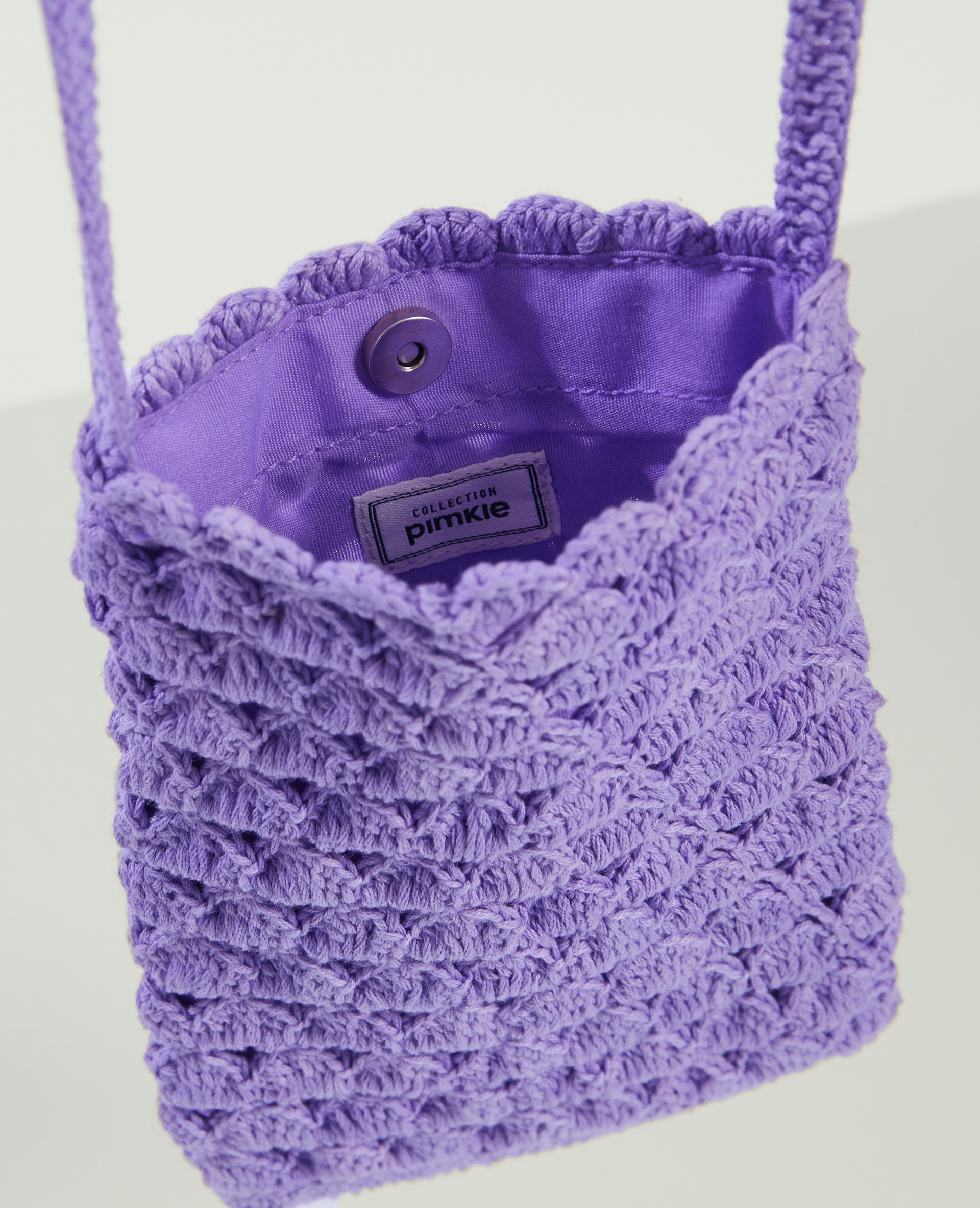Pochette en crochet violet - Pimkie