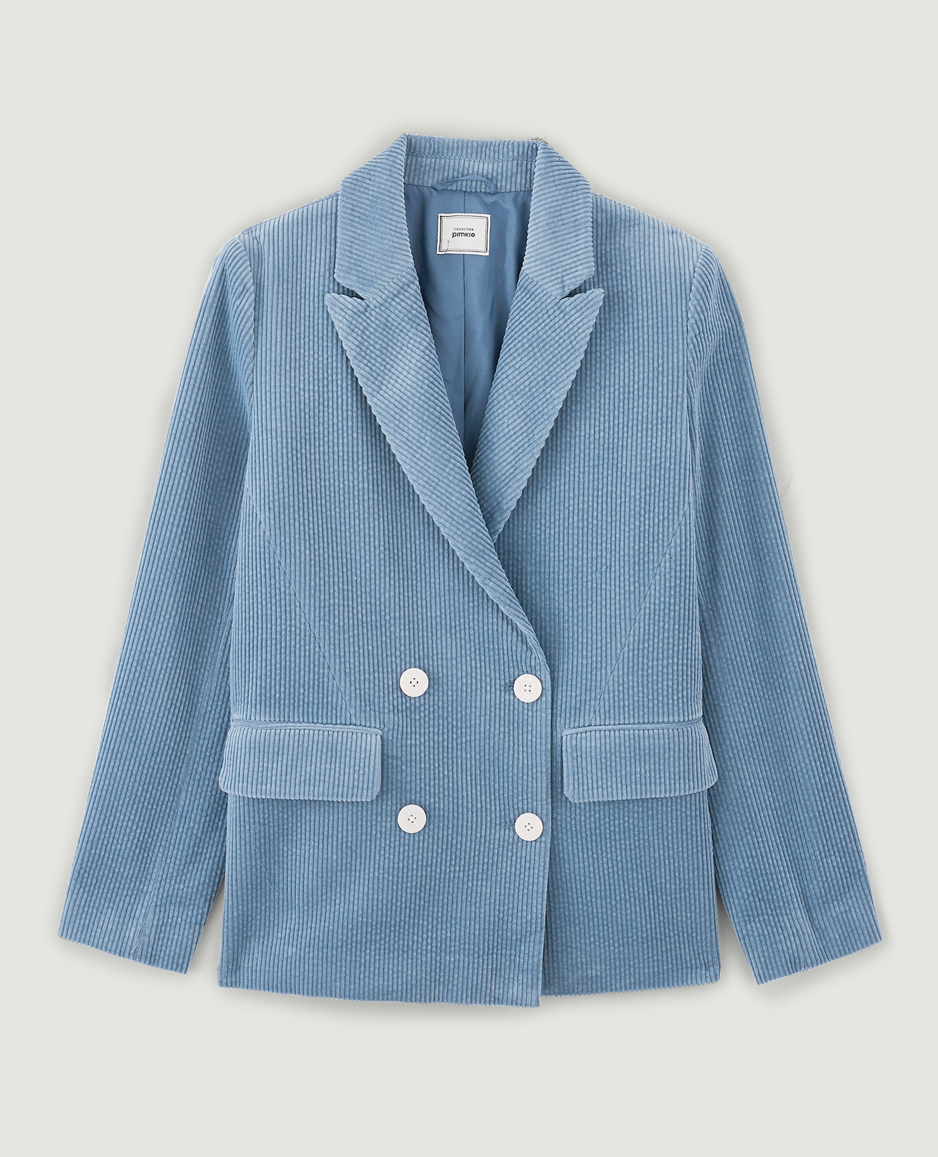 Blazer en velours bleu clair - Pimkie