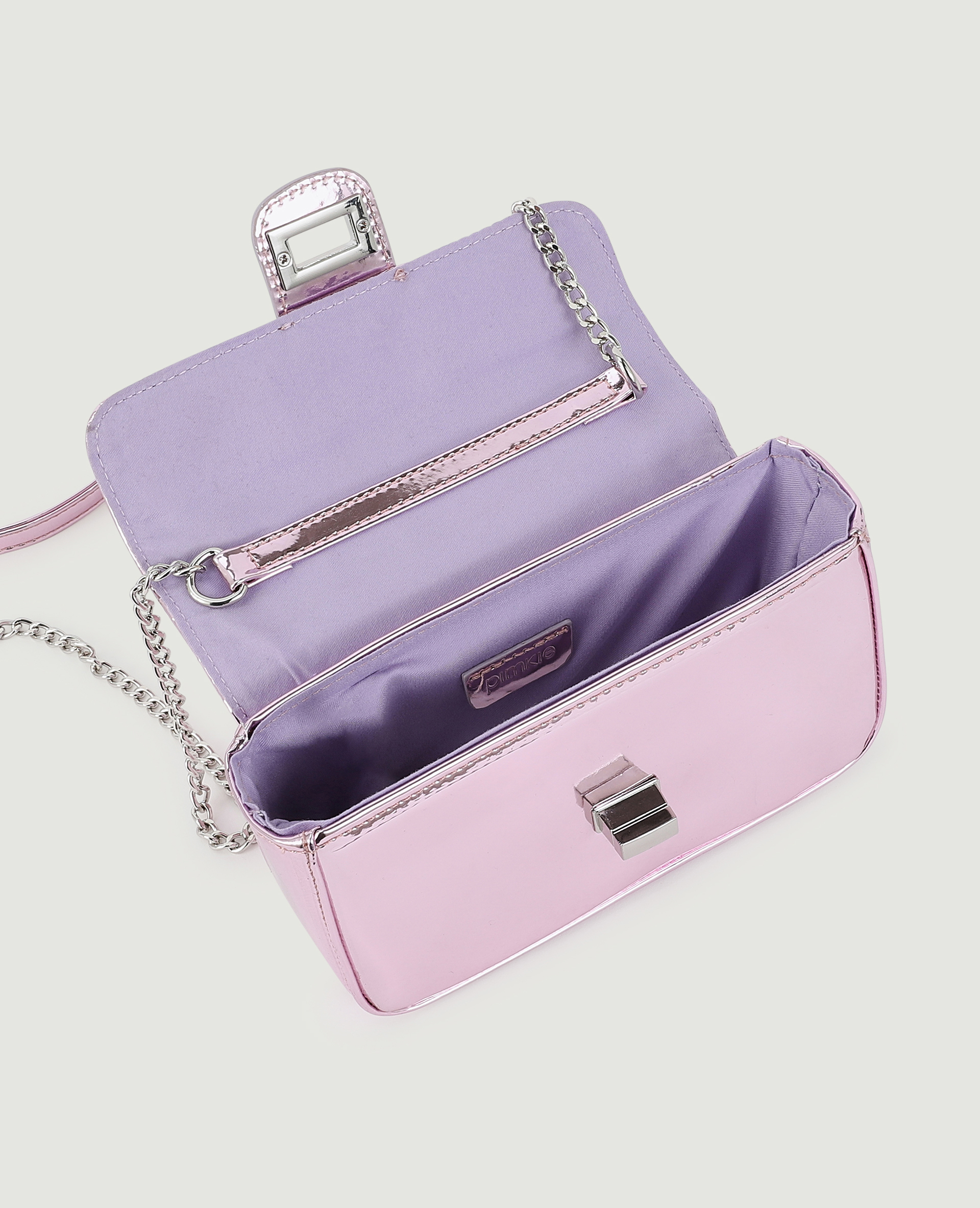 Petit sac boxy effet miroir rose clair - Pimkie