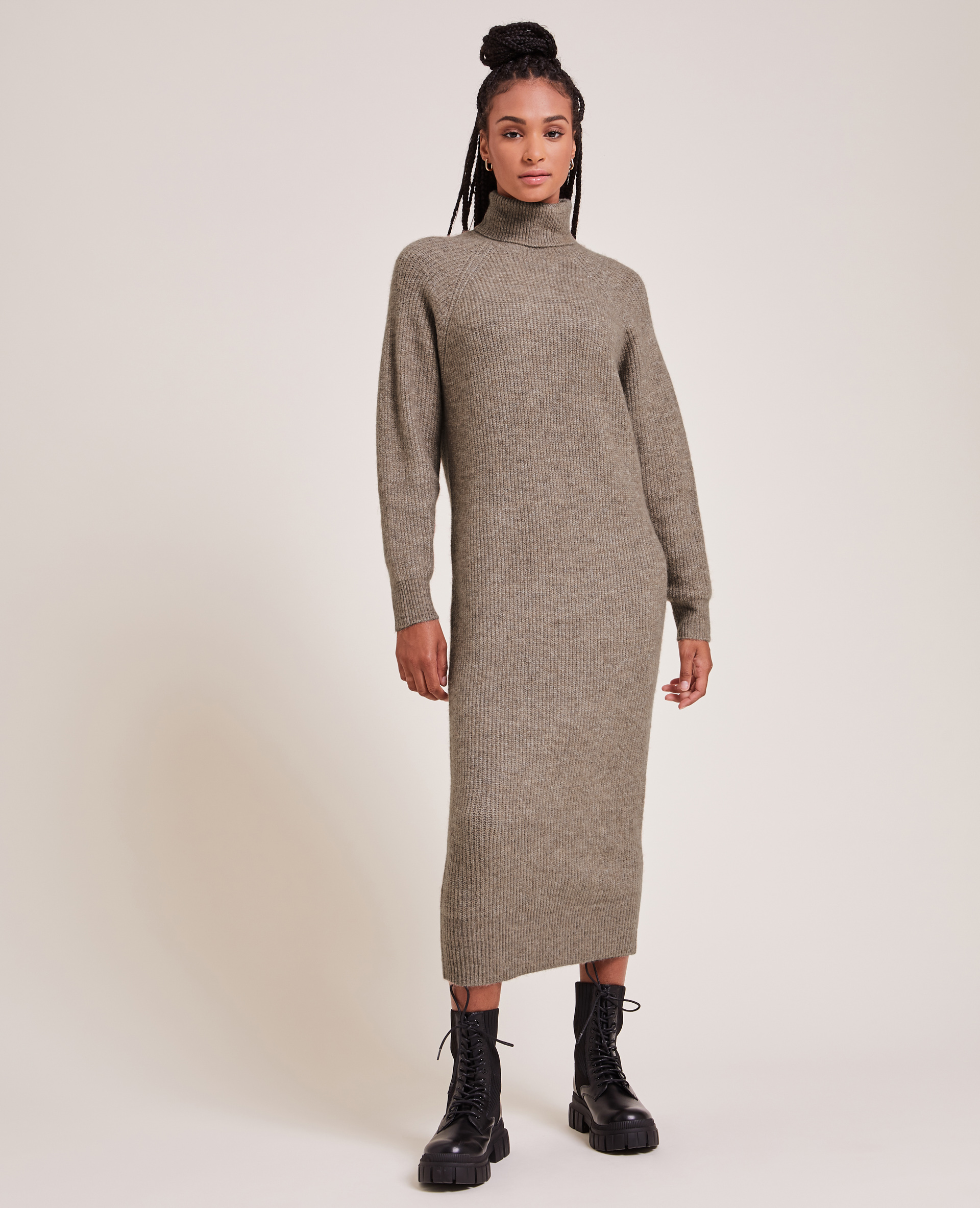Robe pull longue col roul Pimkie