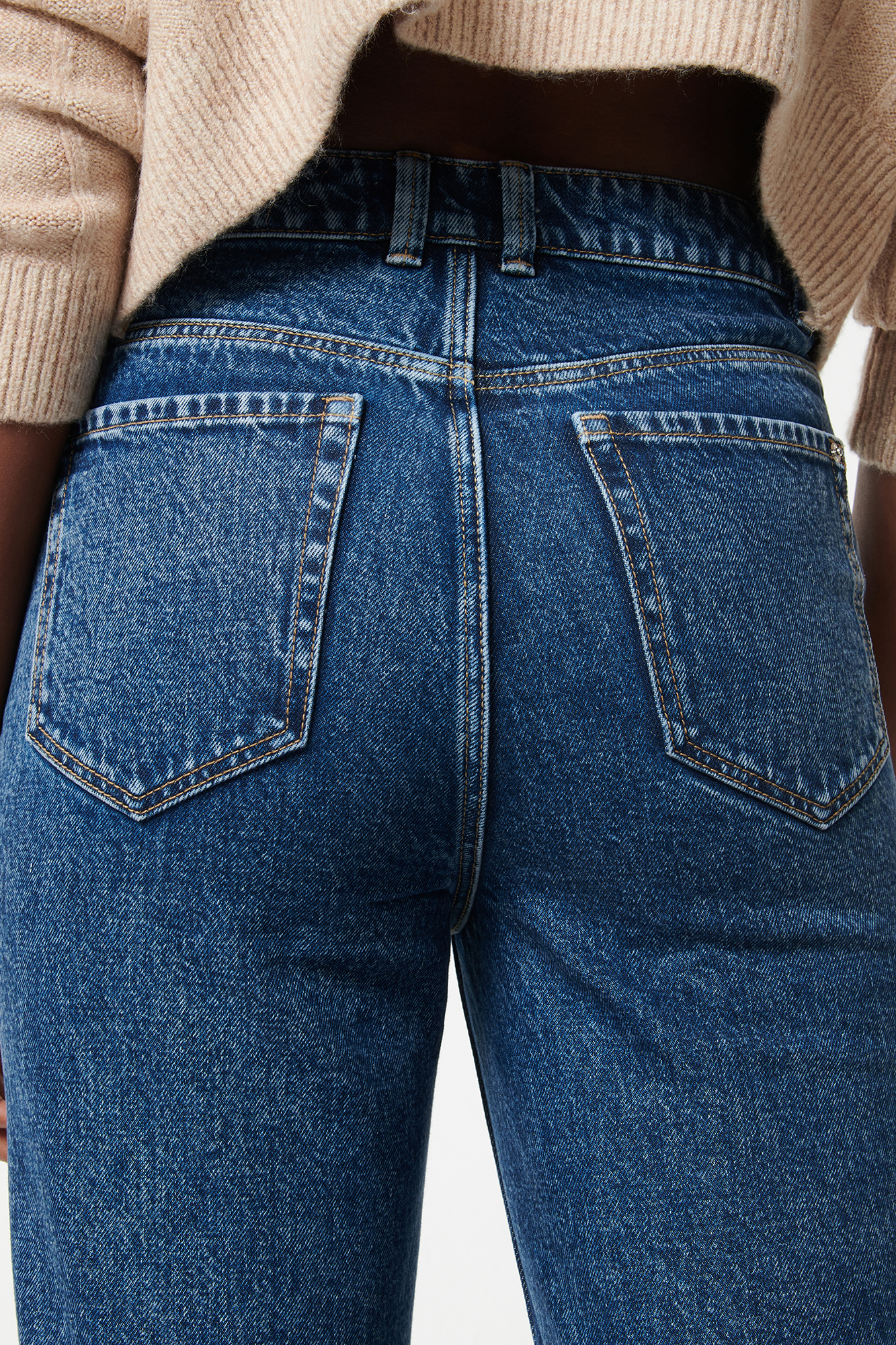 Jean mom taille haute bleu - Pimkie