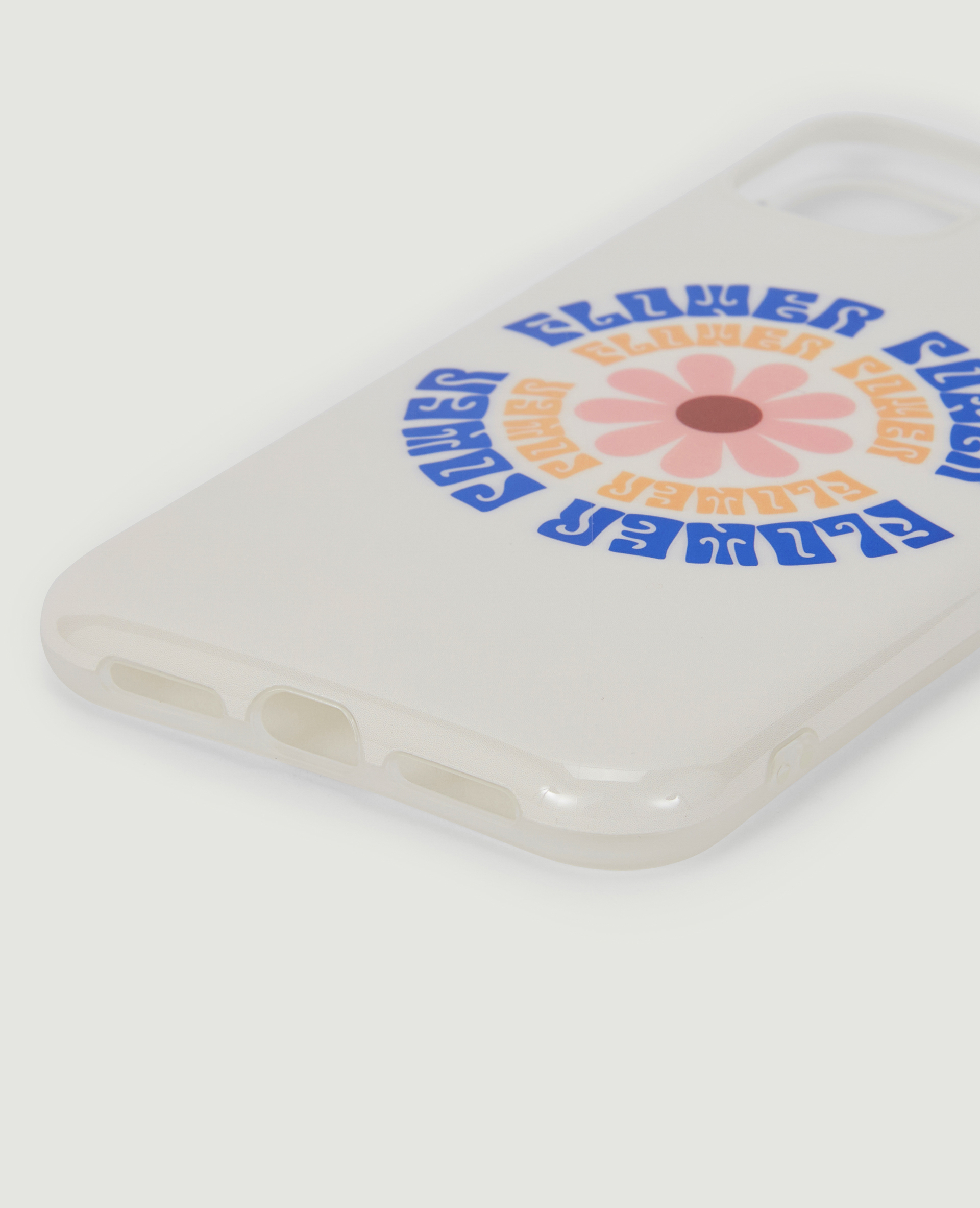 Coque iPhone Flower Power blanc - Pimkie
