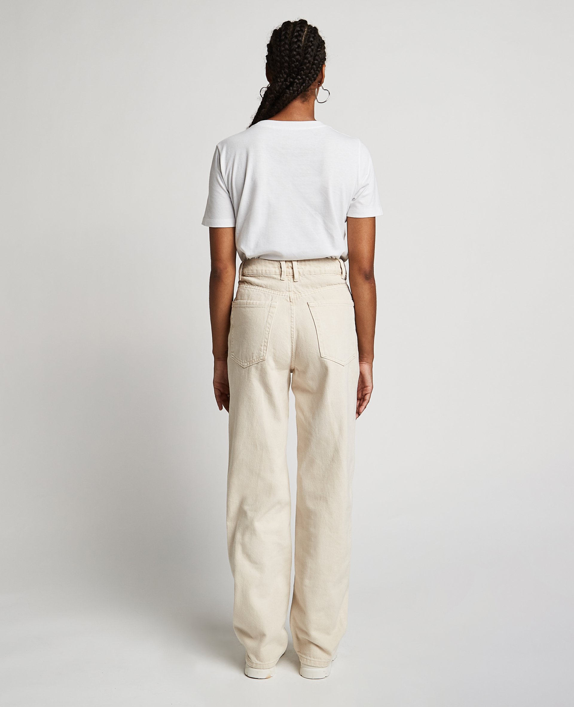 Jean large uni écru - Pimkie