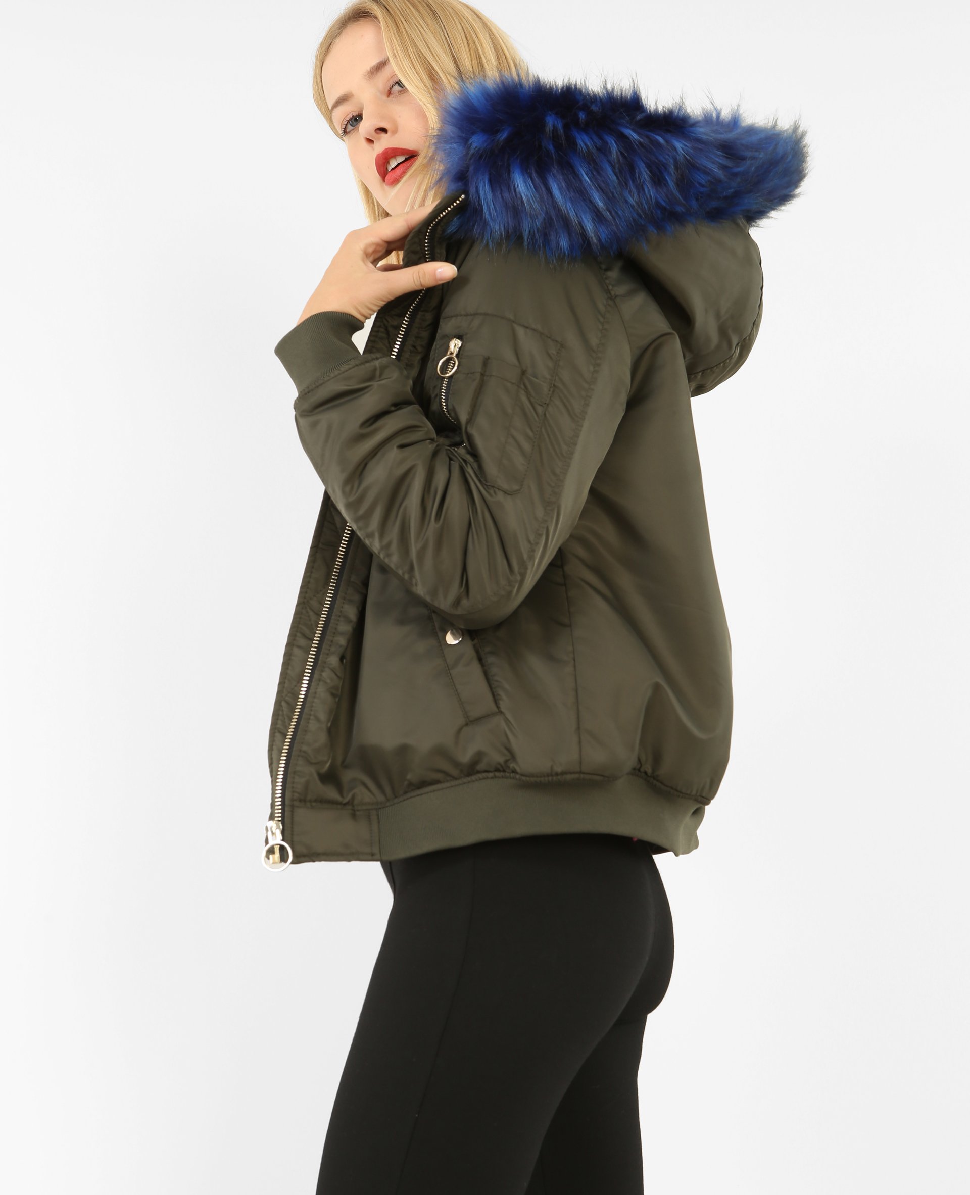 Bomber capuche