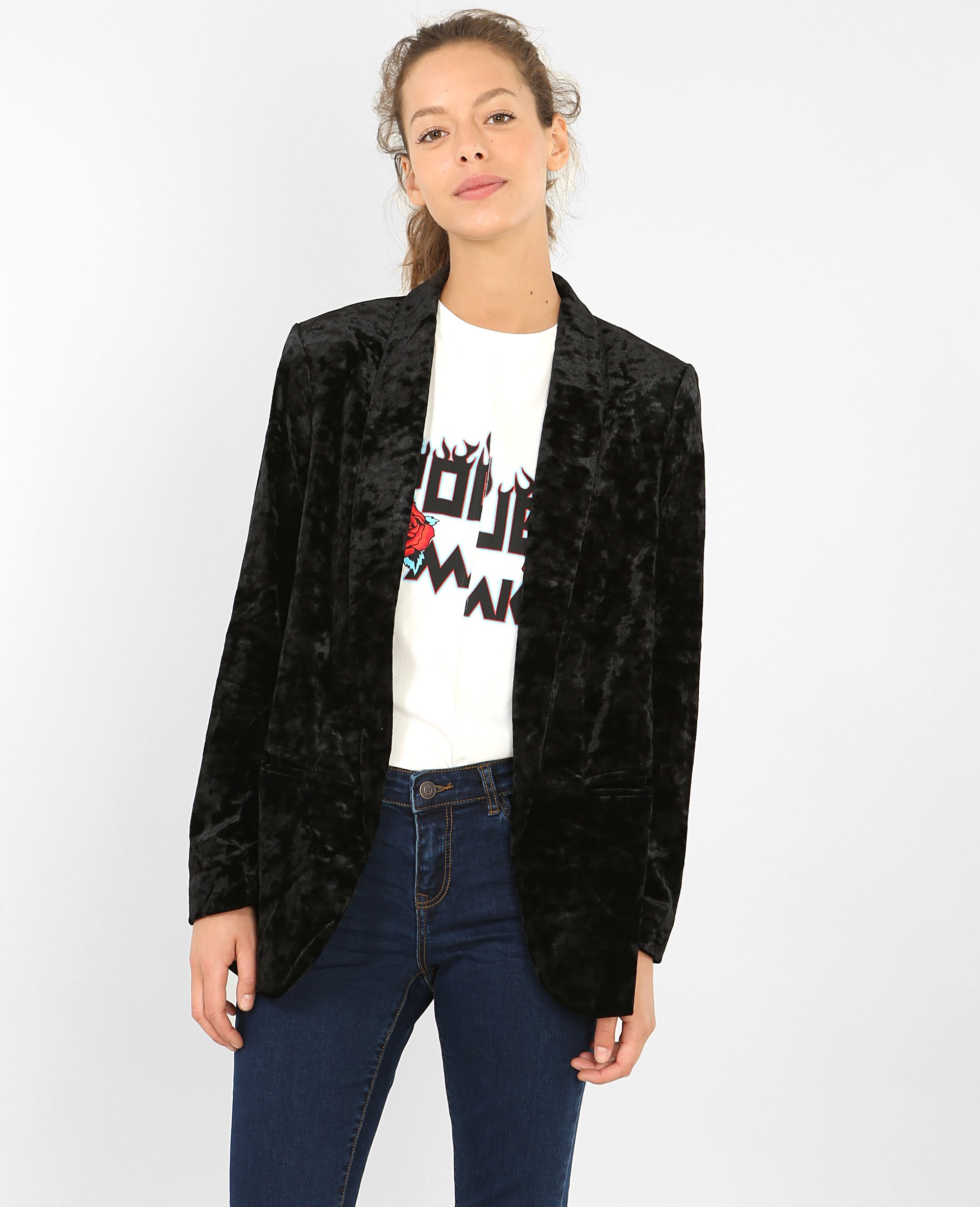 Veste blazer velours