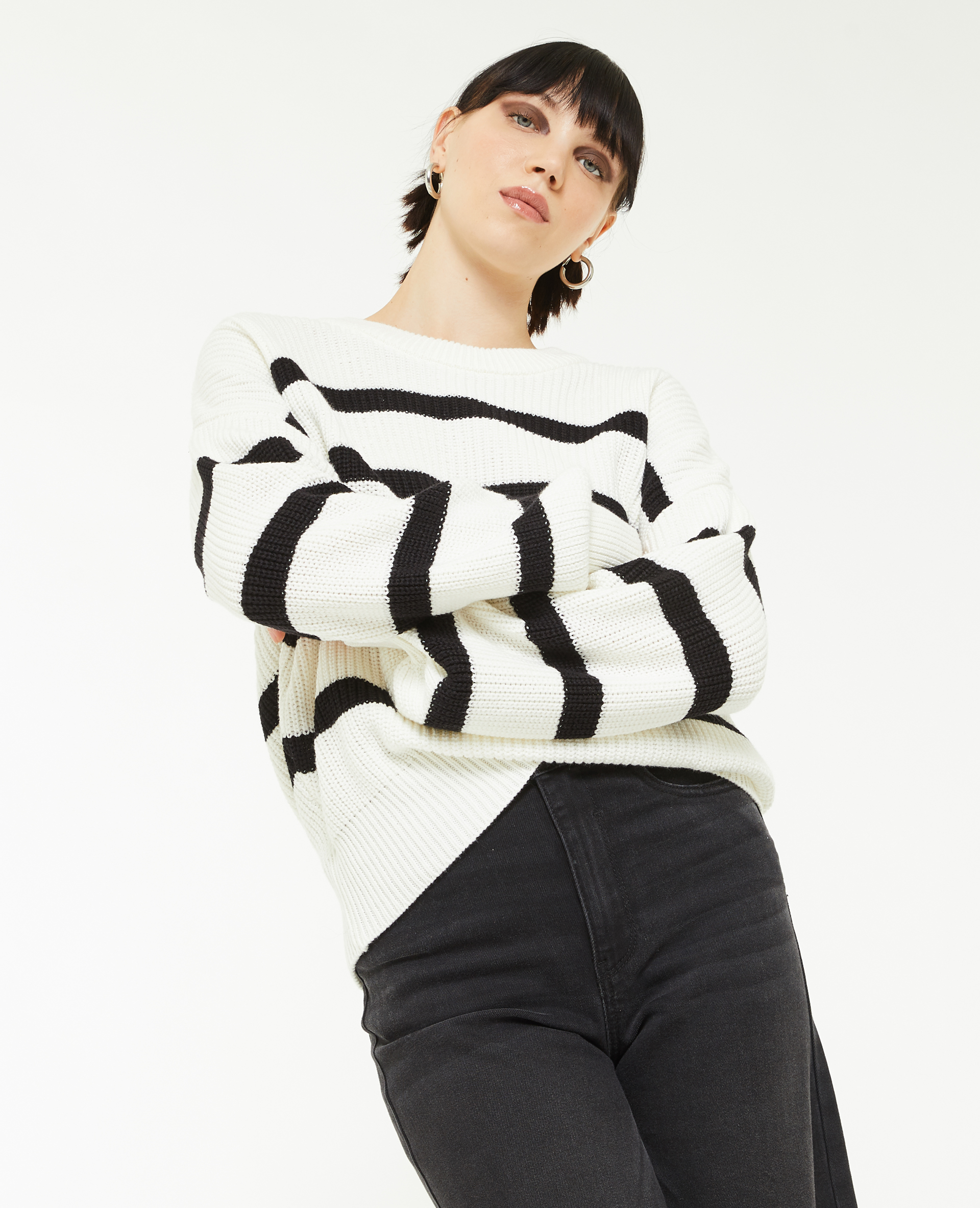 Pull store noir pimkie