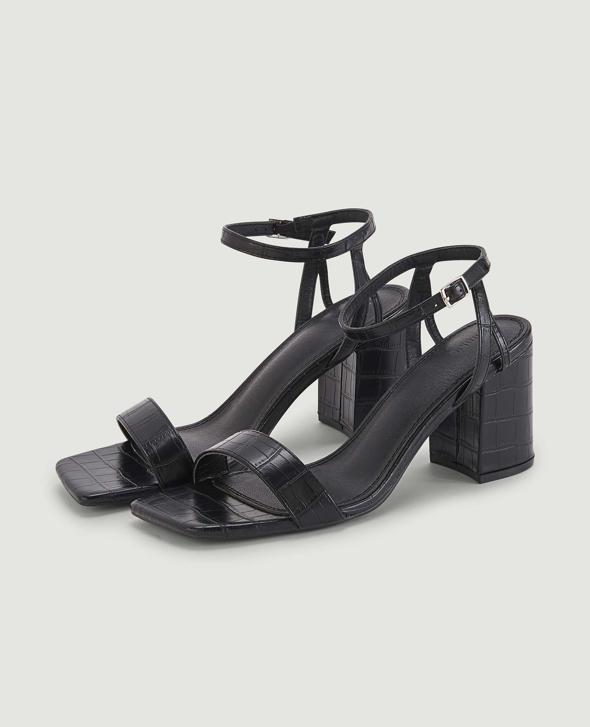 Sandales à talon noir - Pimkie