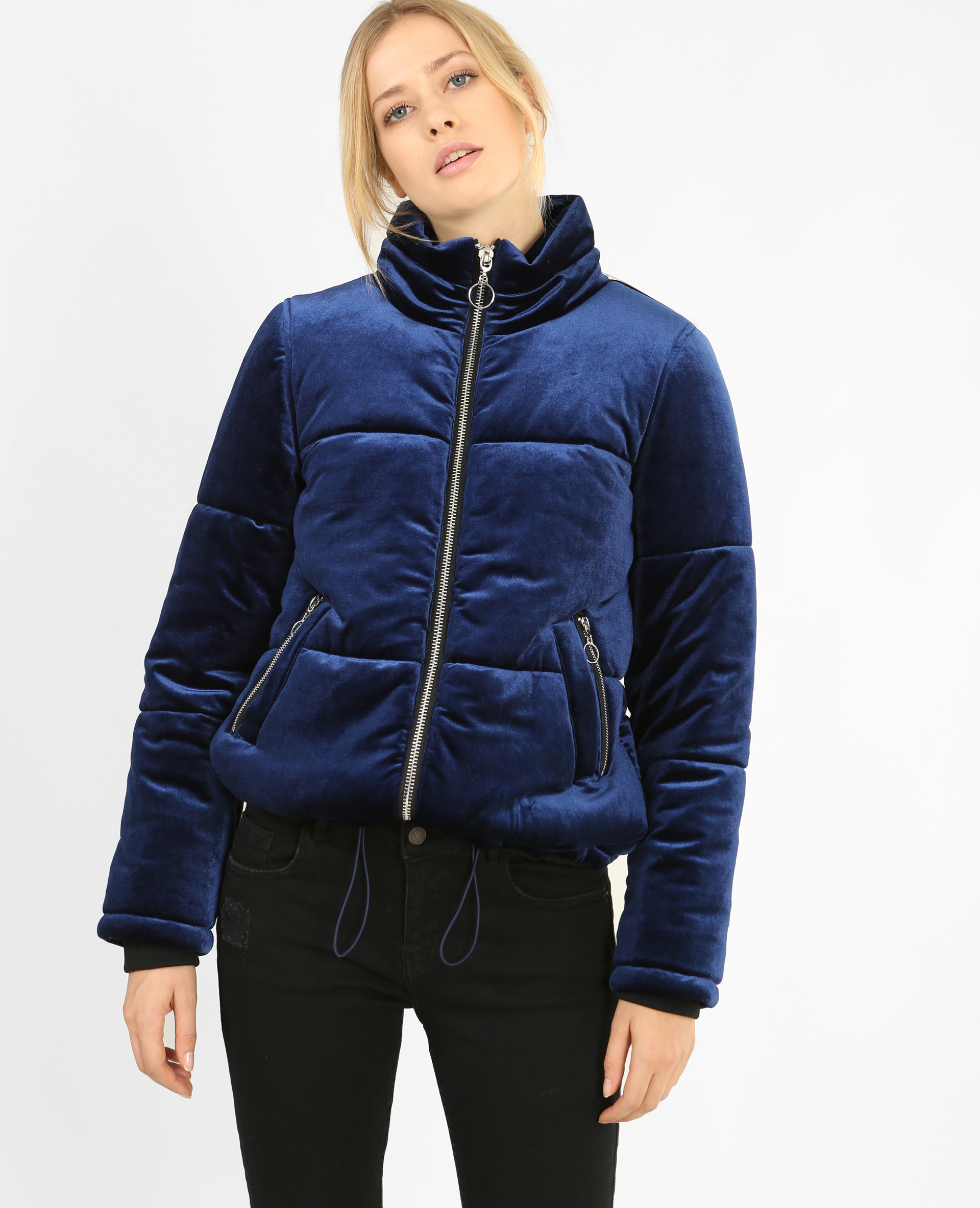 Doudoune en outlet velours femme