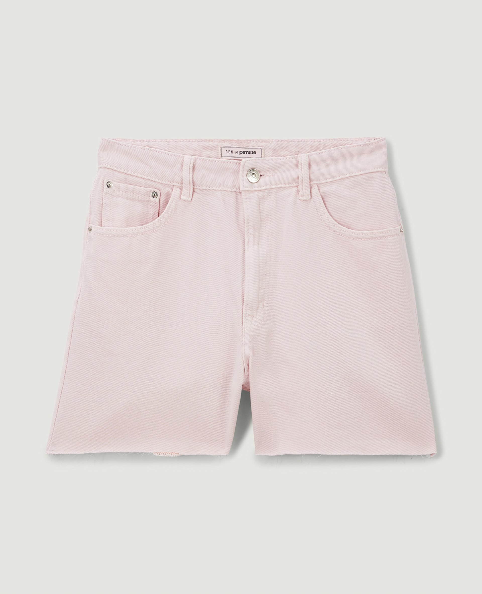 Short en jean taille haute rose - Pimkie