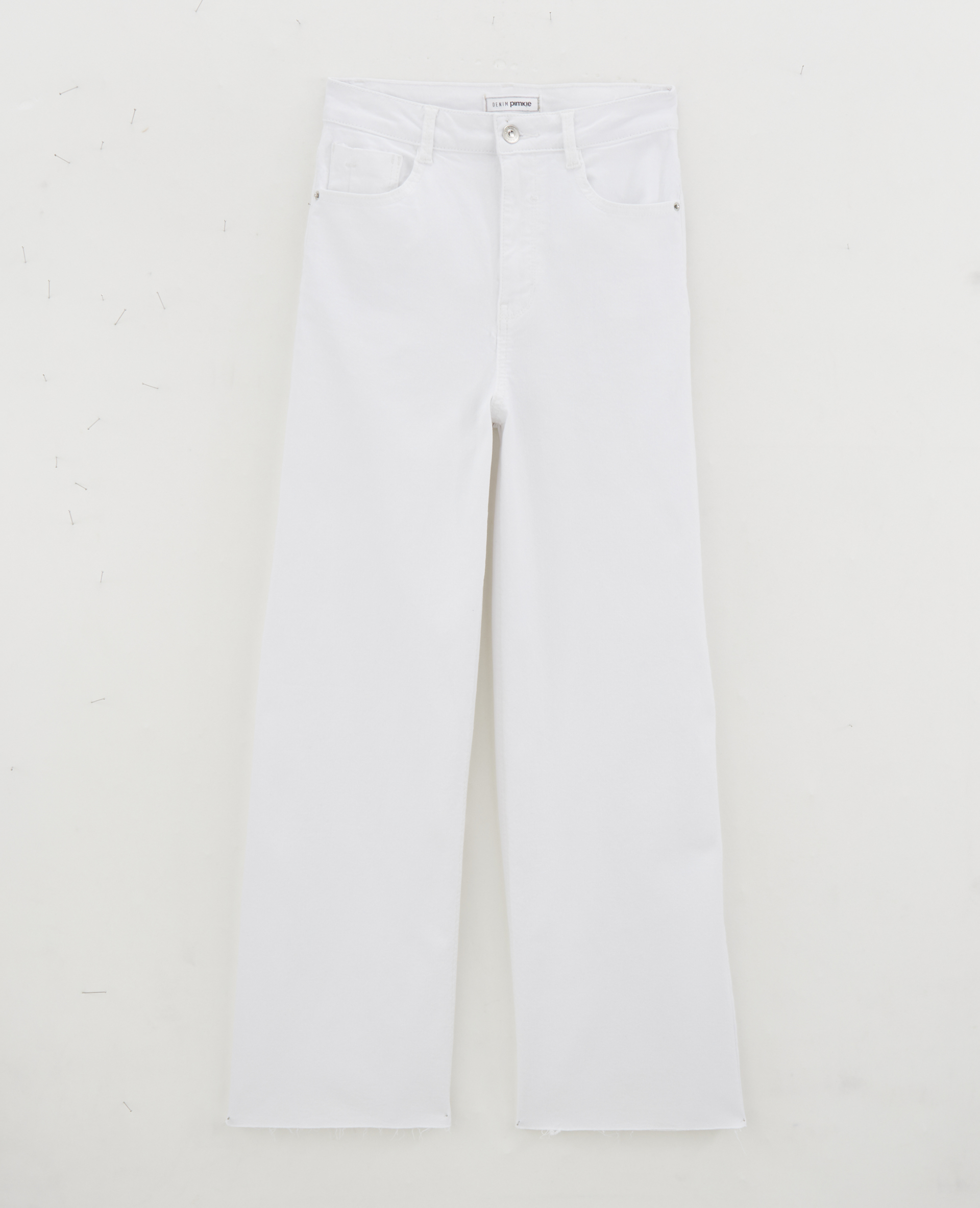 Jean wide taille haute blanc - Pimkie