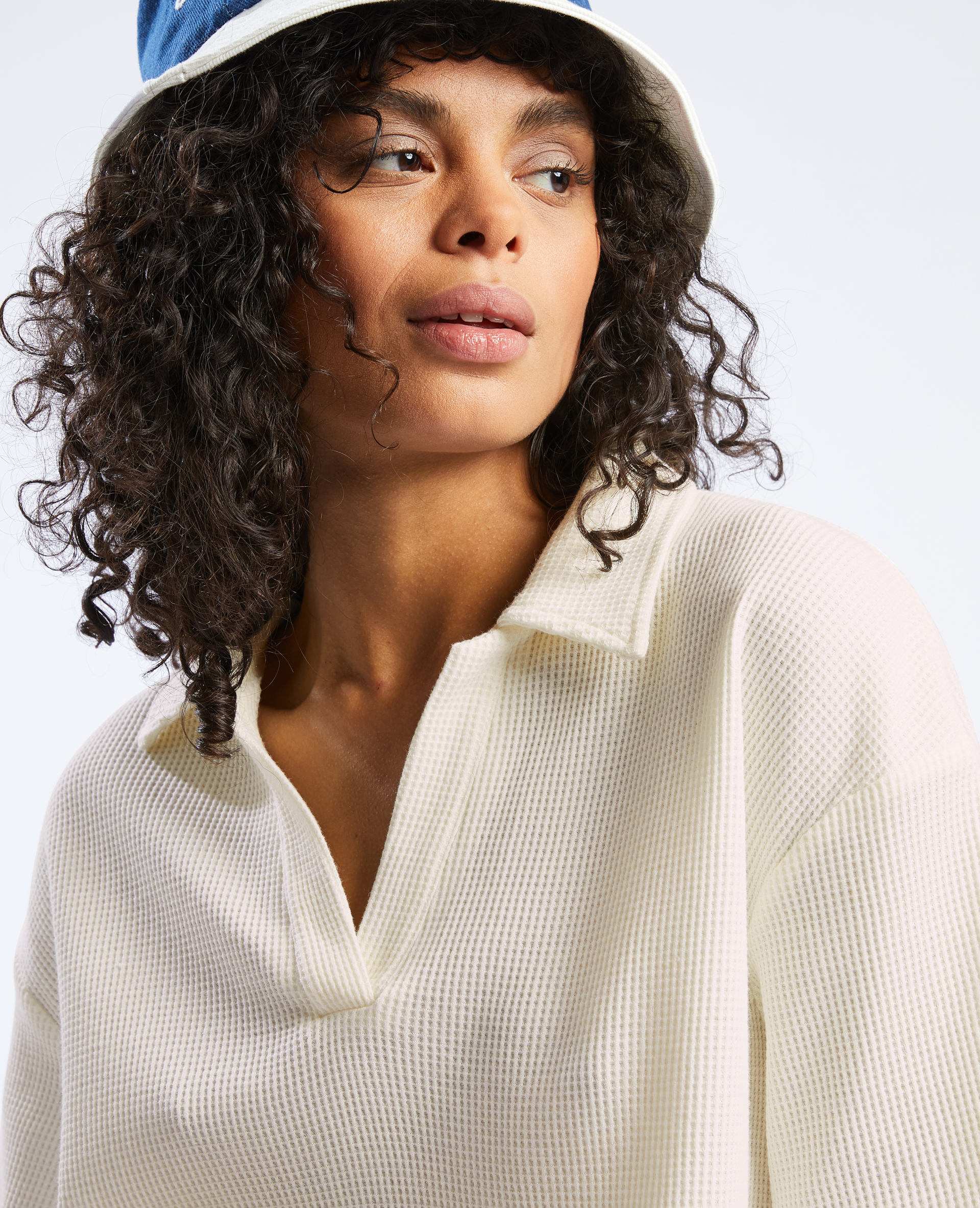 Polo oversize cropped blanc - Pimkie