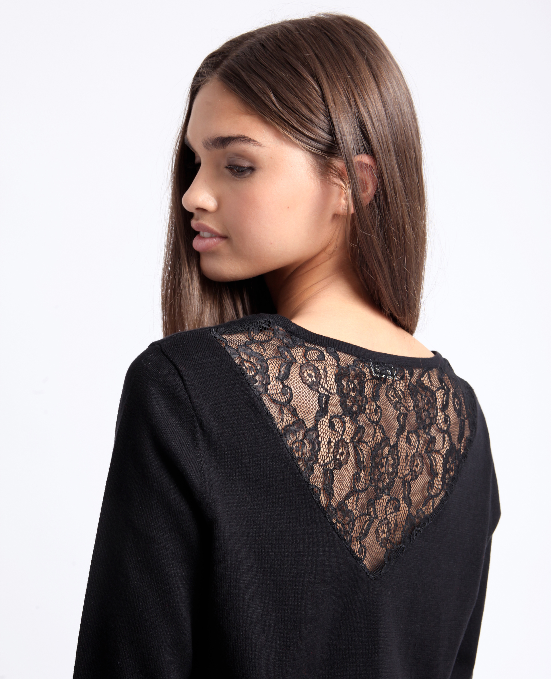 Gilet avec dentelle best sale