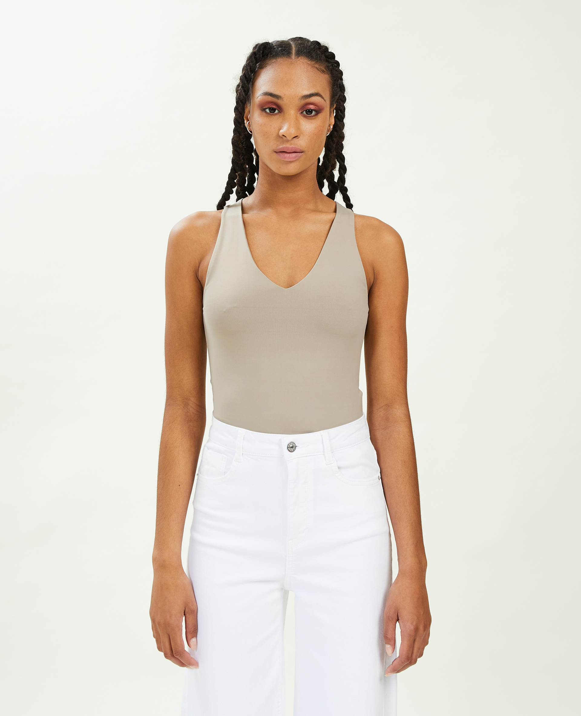 Body col V beige - Pimkie