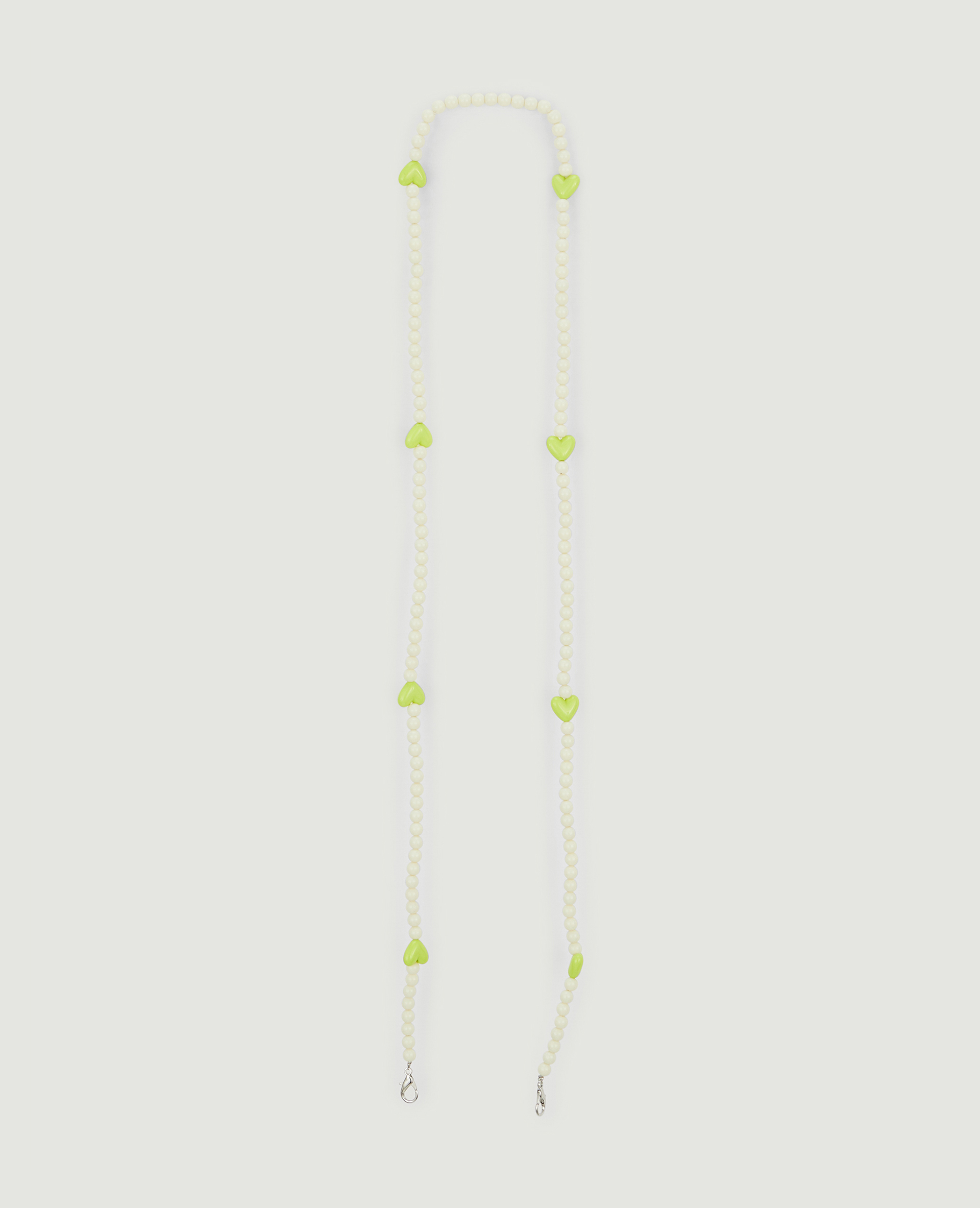 Bandoulière perles pour téléphone blanc - Pimkie
