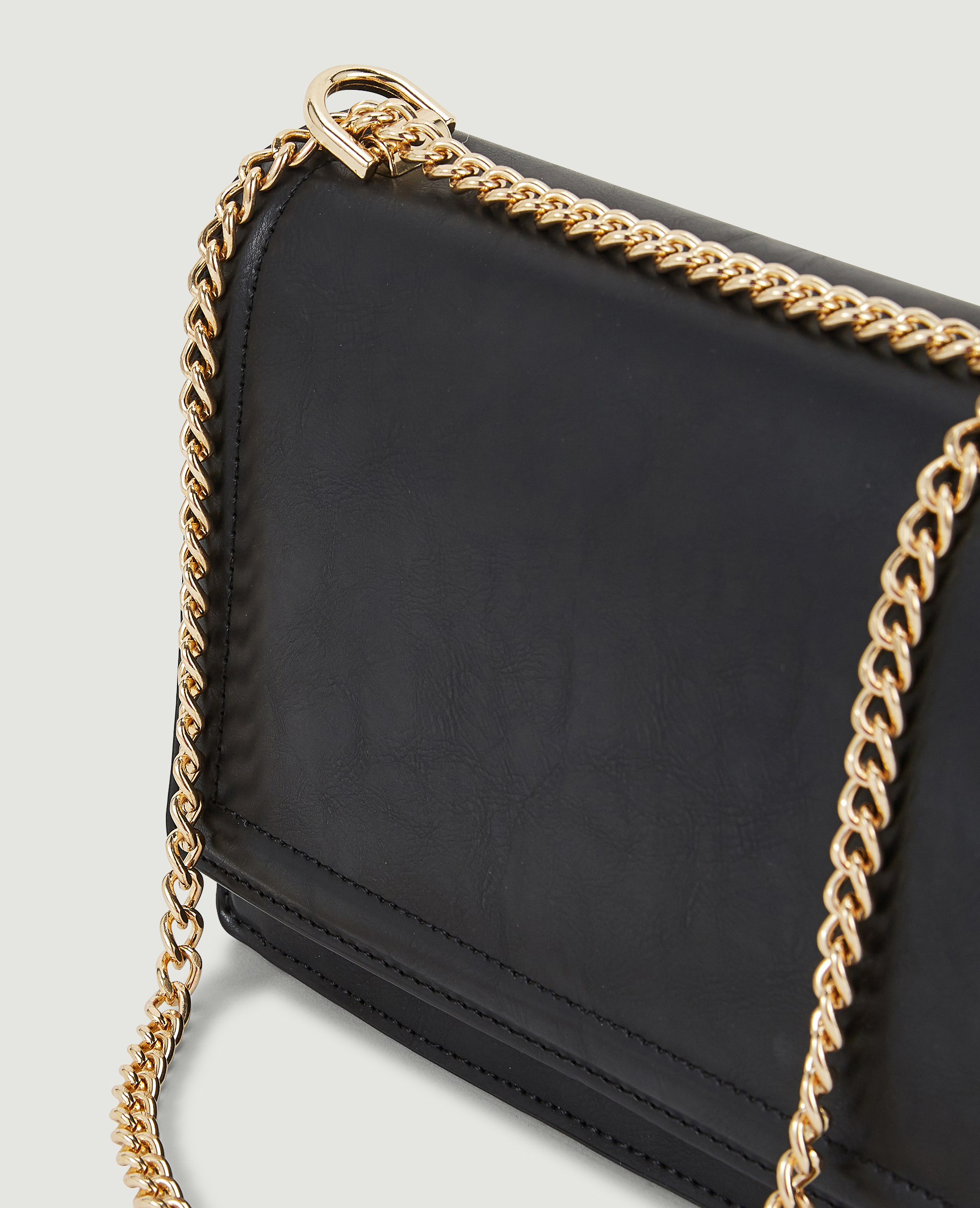 Sac rigide avec chaines noir - Pimkie