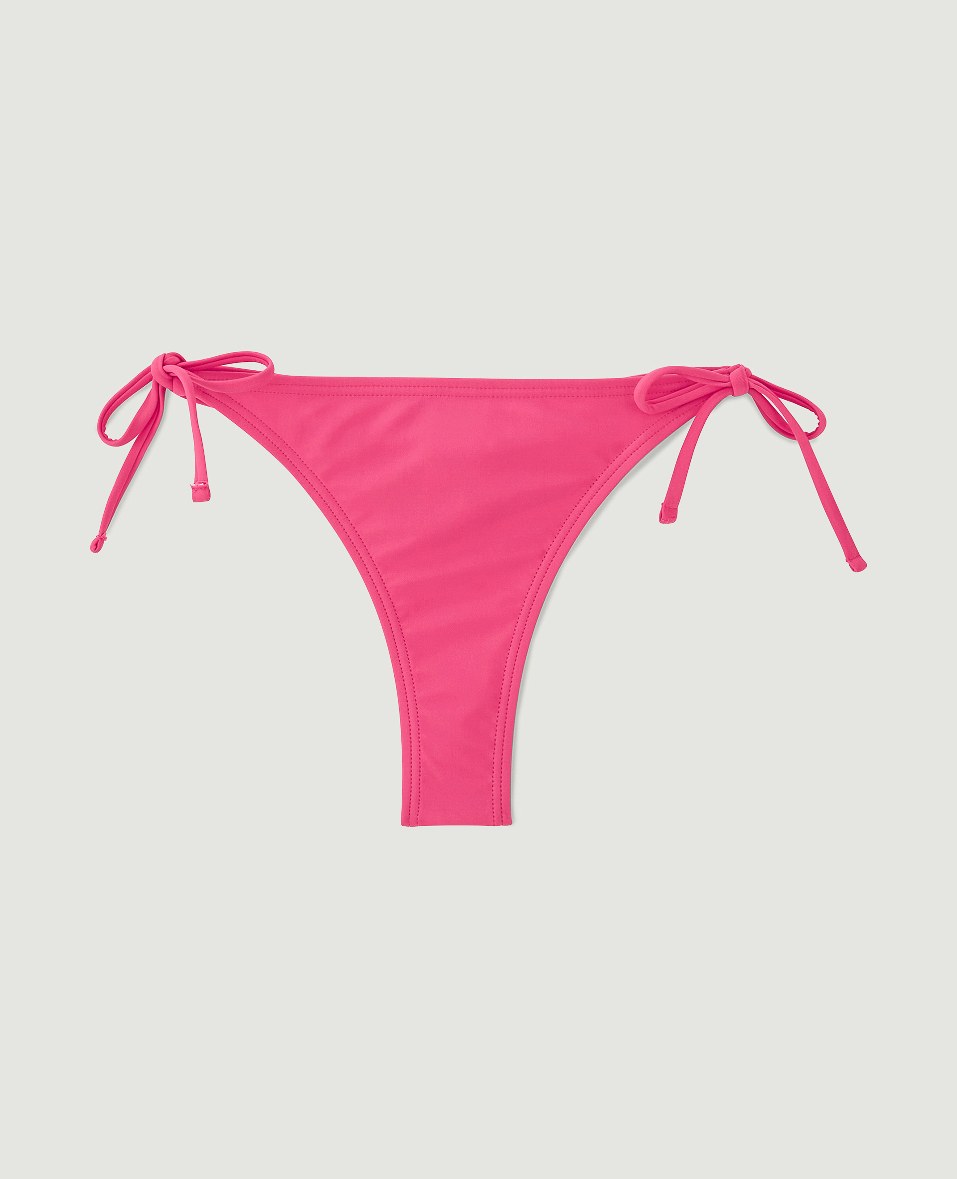 Bas de maillot tanga avec nouettes rose - Pimkie