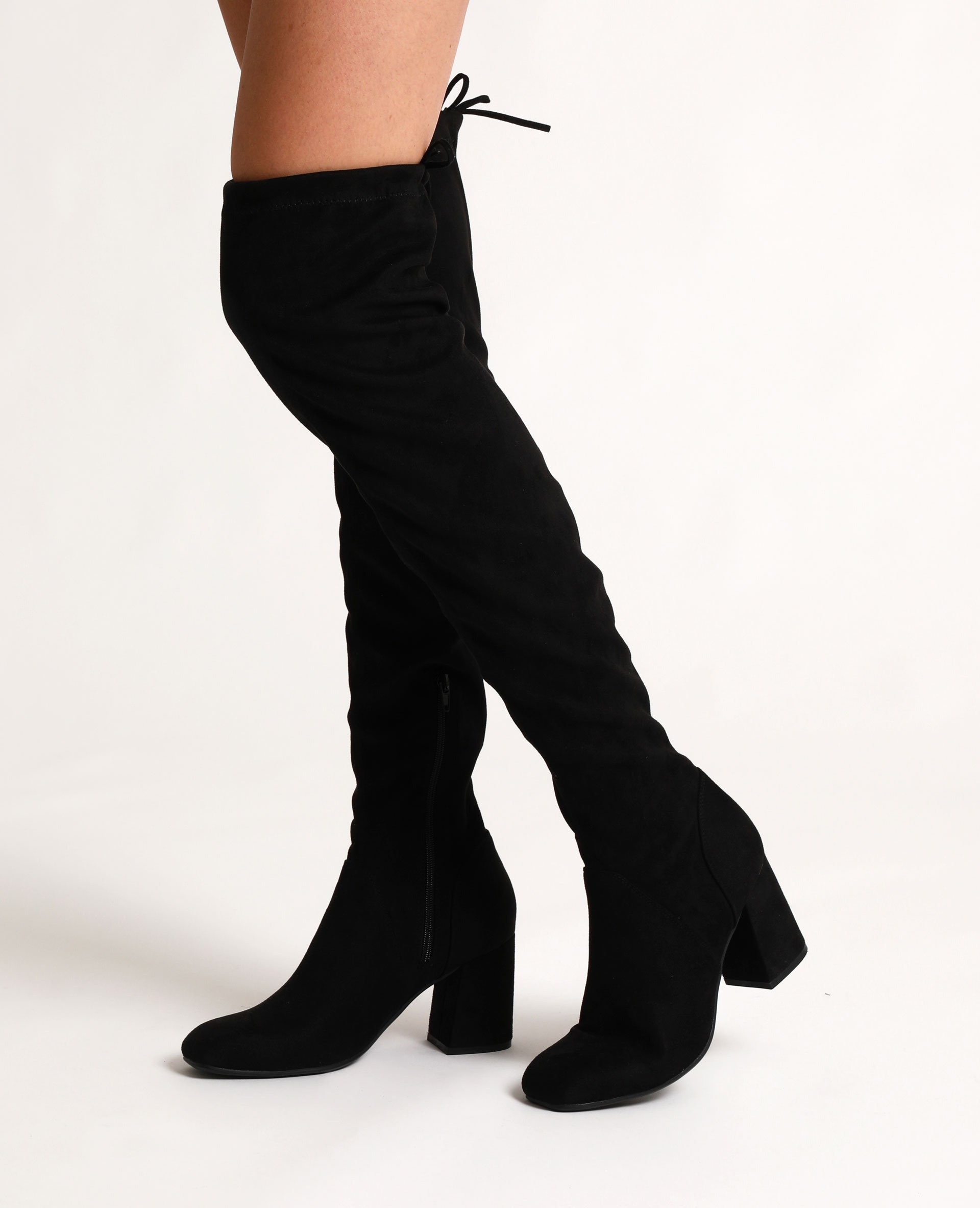 Botte cuissardes fib Cosmo Paris noire vernis