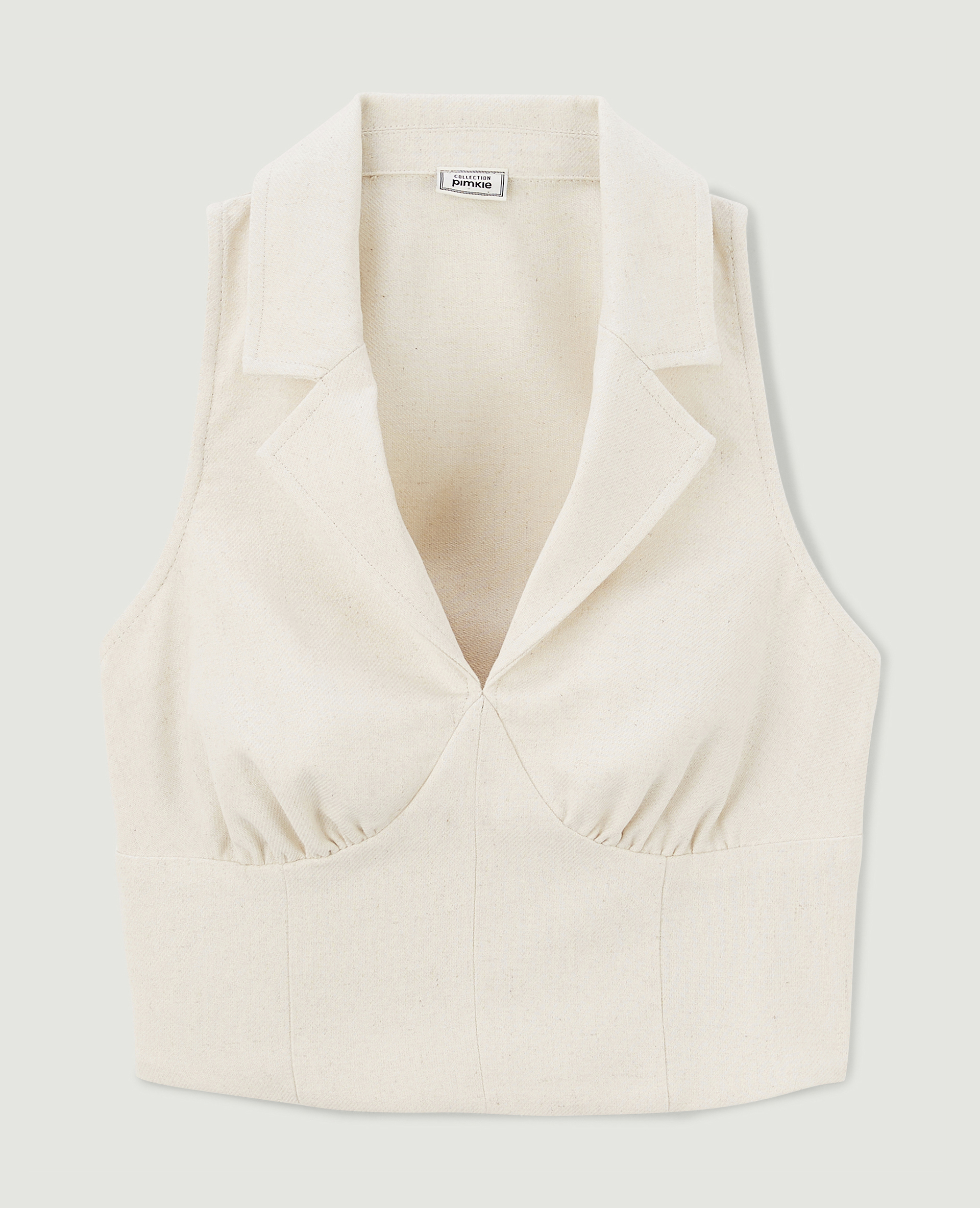 Top façon gilet de barman sable - Pimkie