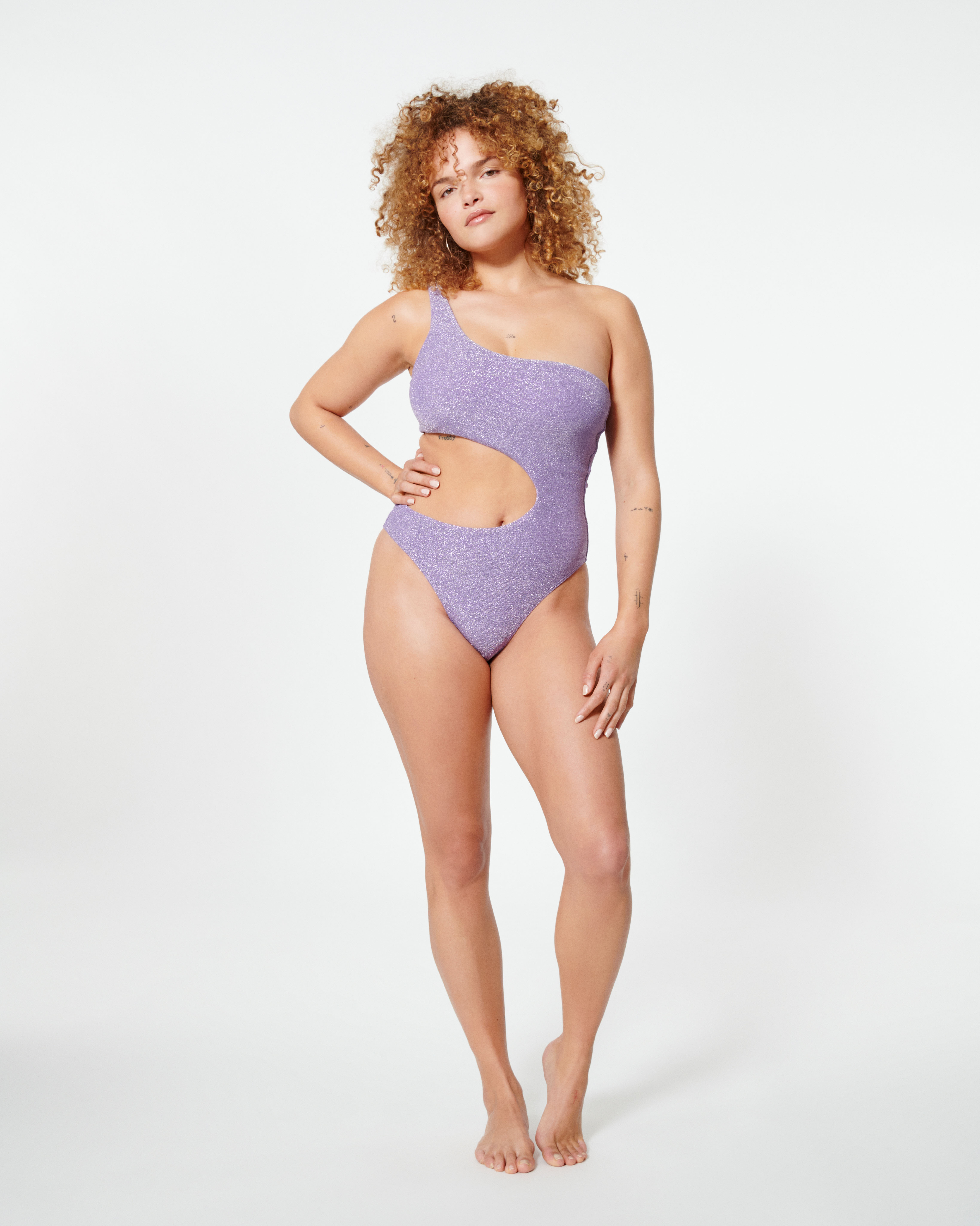 Maillot de bain 1 pièce asymétrique