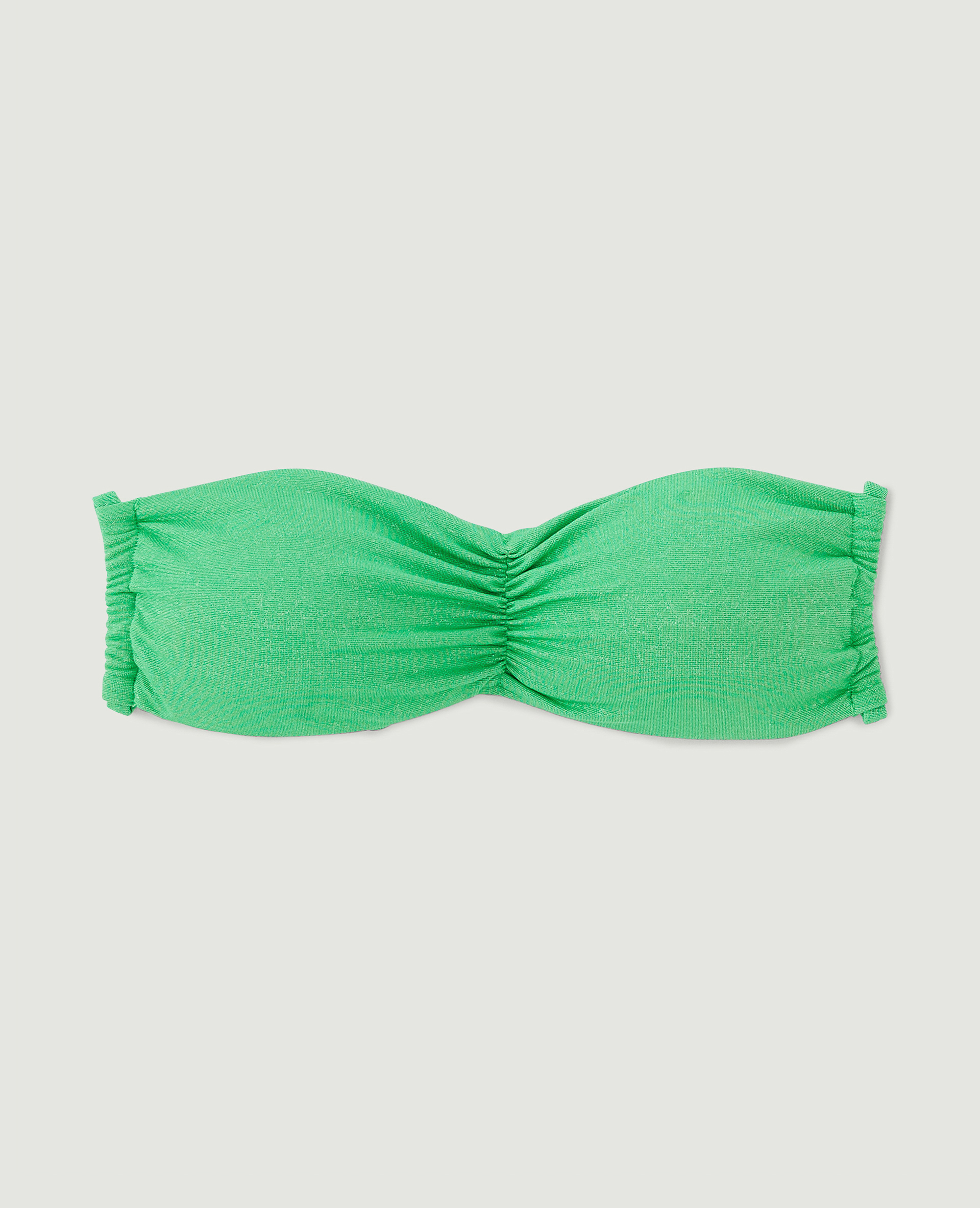 Haut de maillot de bain bandeau dos nu vert - Pimkie
