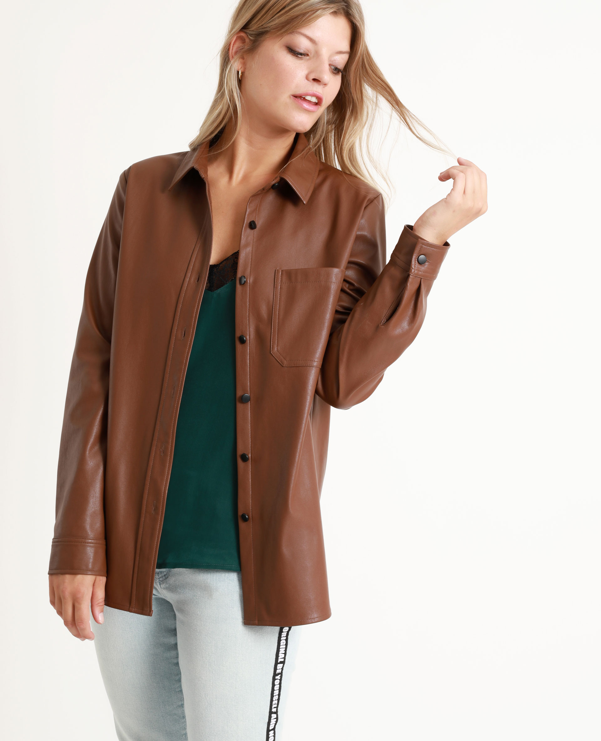 Surchemise femme sales cuir