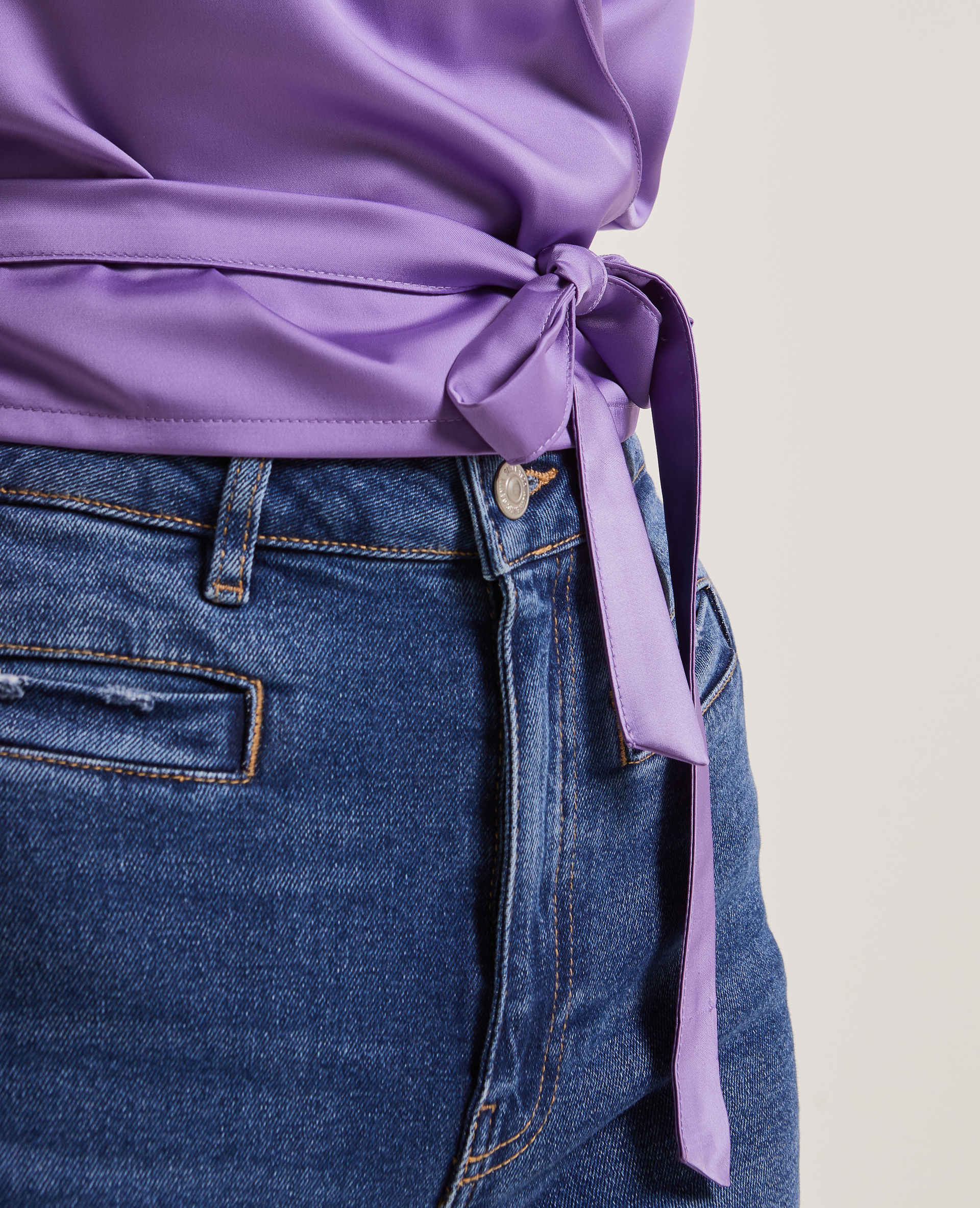 Chemise cache-coeur violet - Pimkie