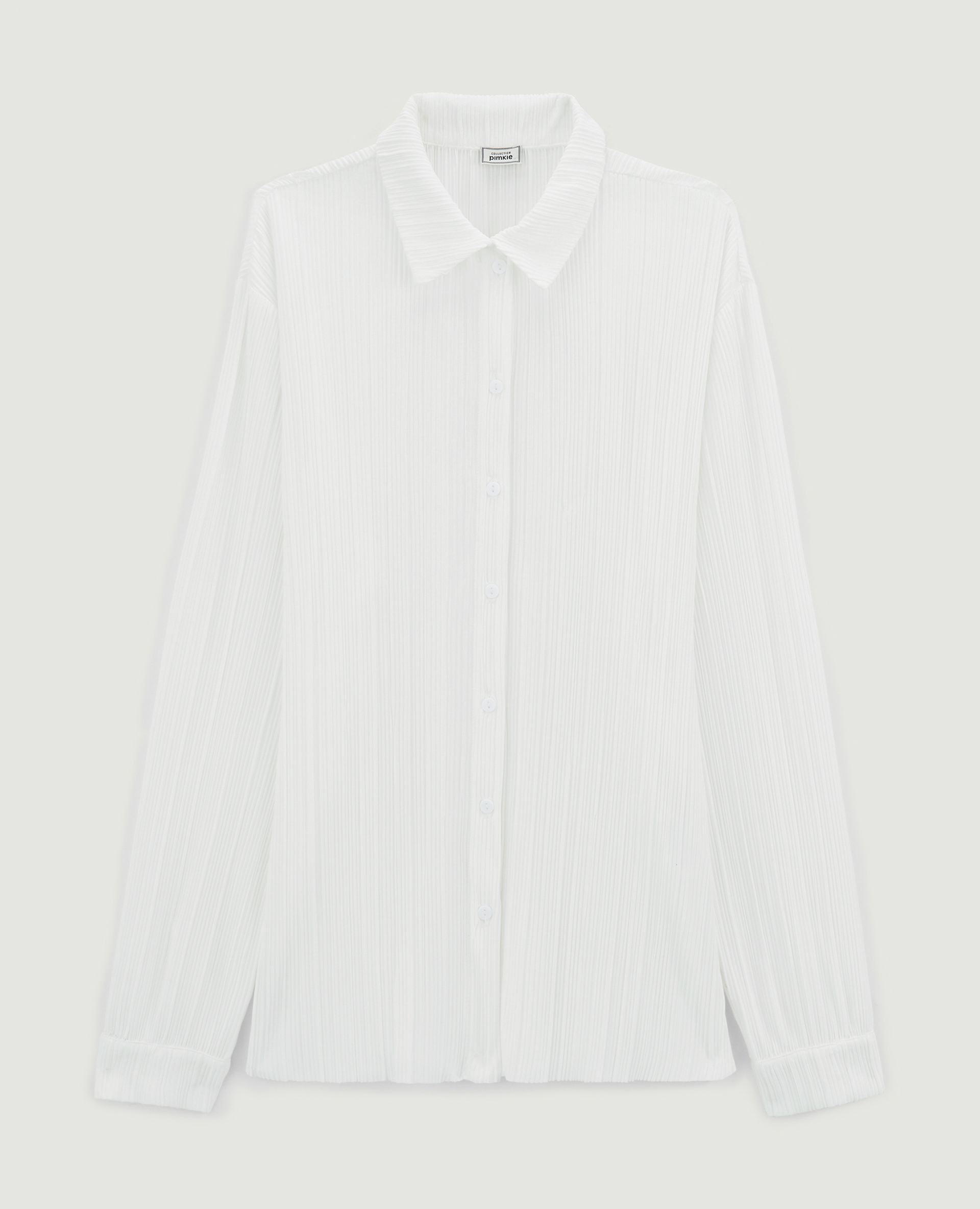 Chemise maille plissée blanc - Pimkie