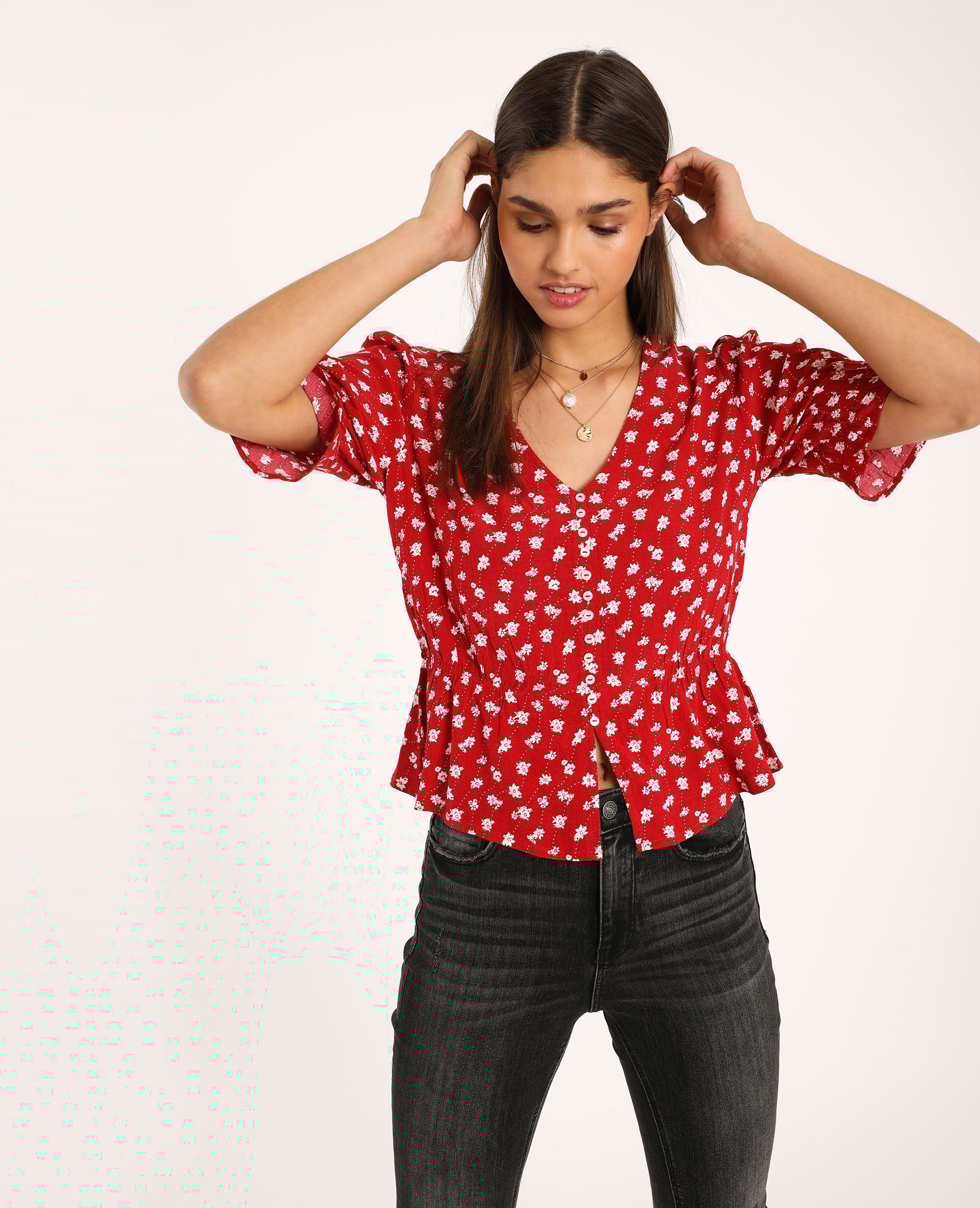 Chemisier top a fleur