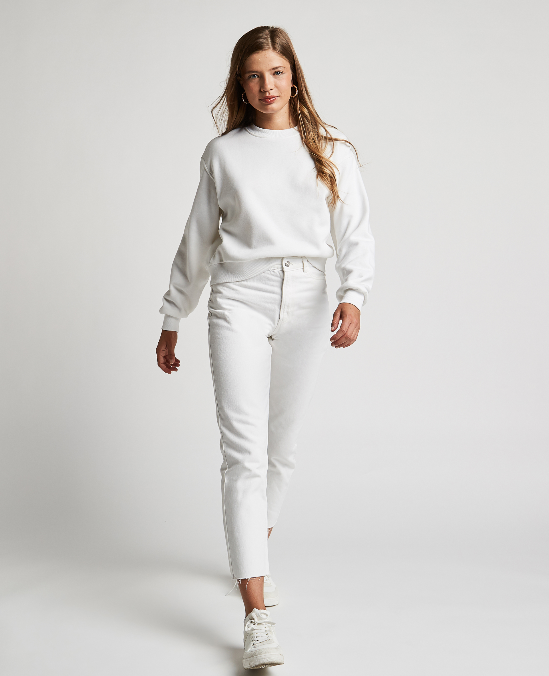 Jean straight taille haute blanc - Pimkie