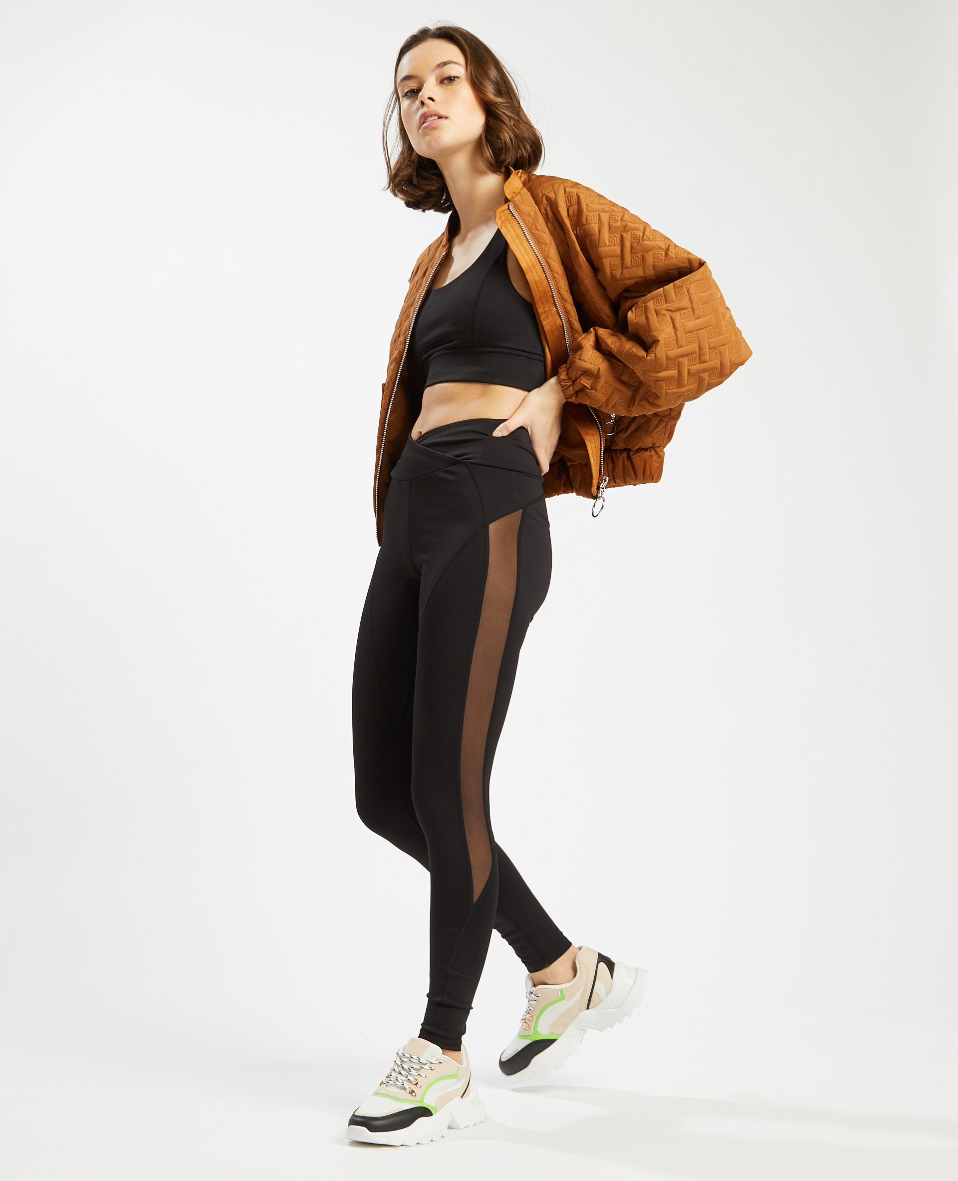 Legging bande transparente sales