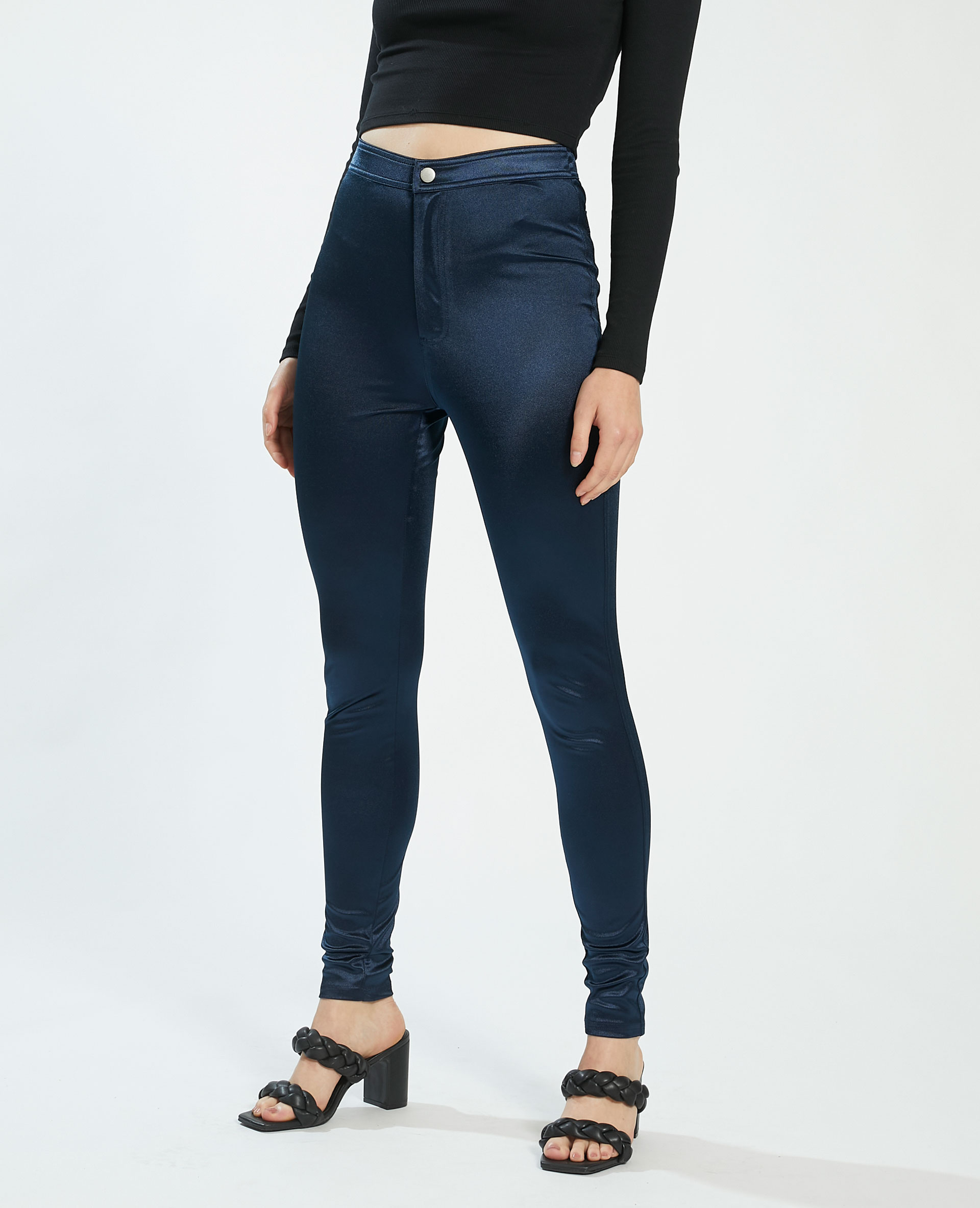 Jegging irisé bleu marine - Pimkie
