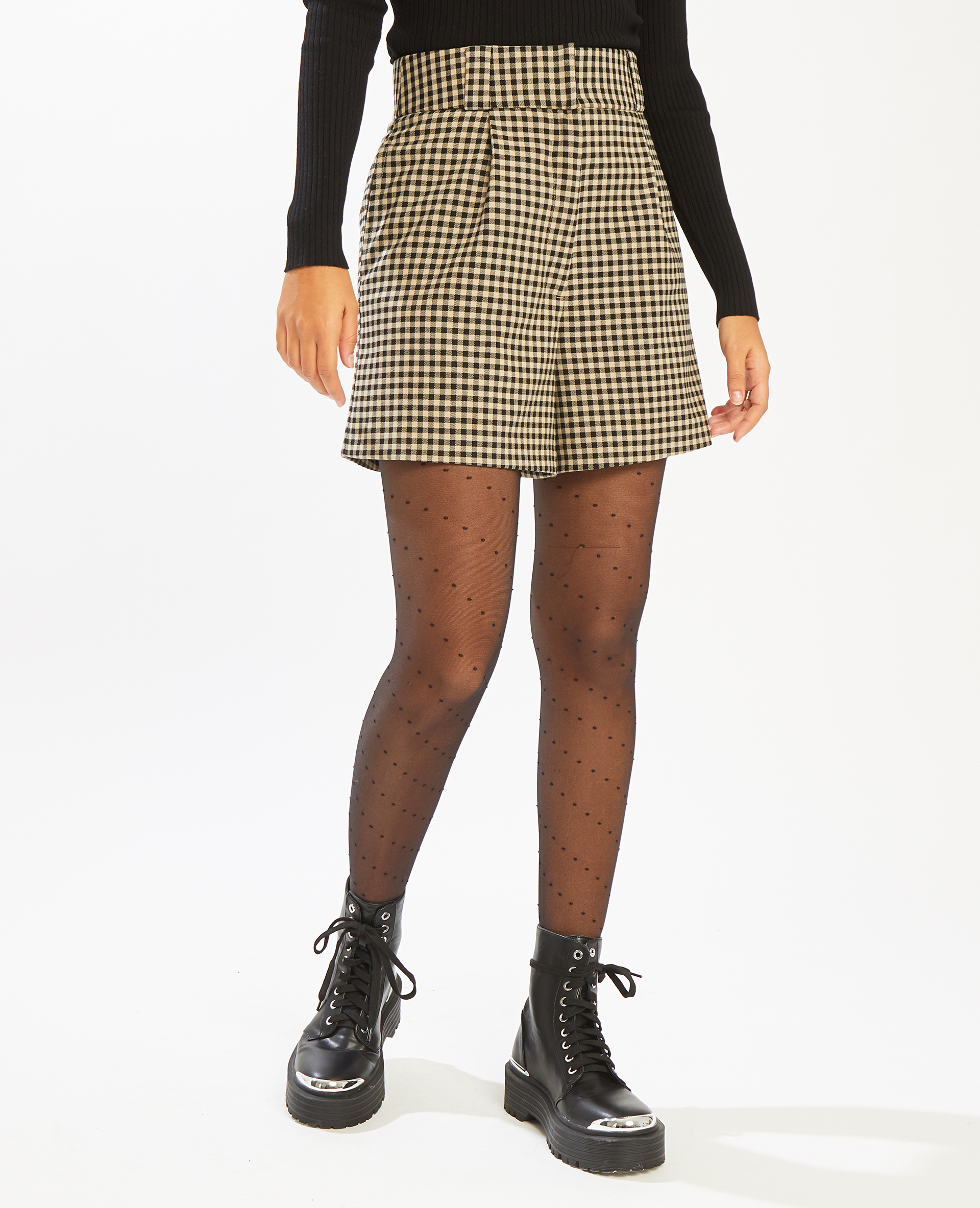 Short taille haute beige - Pimkie