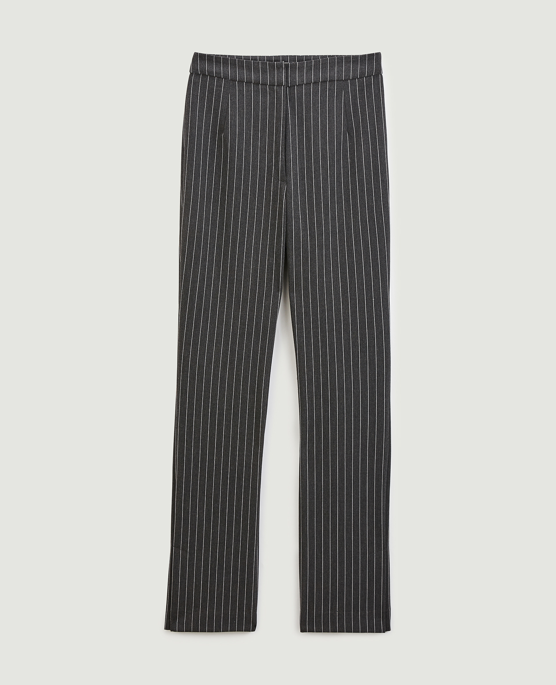 Pantalon slim avec fentes gris foncé - Pimkie