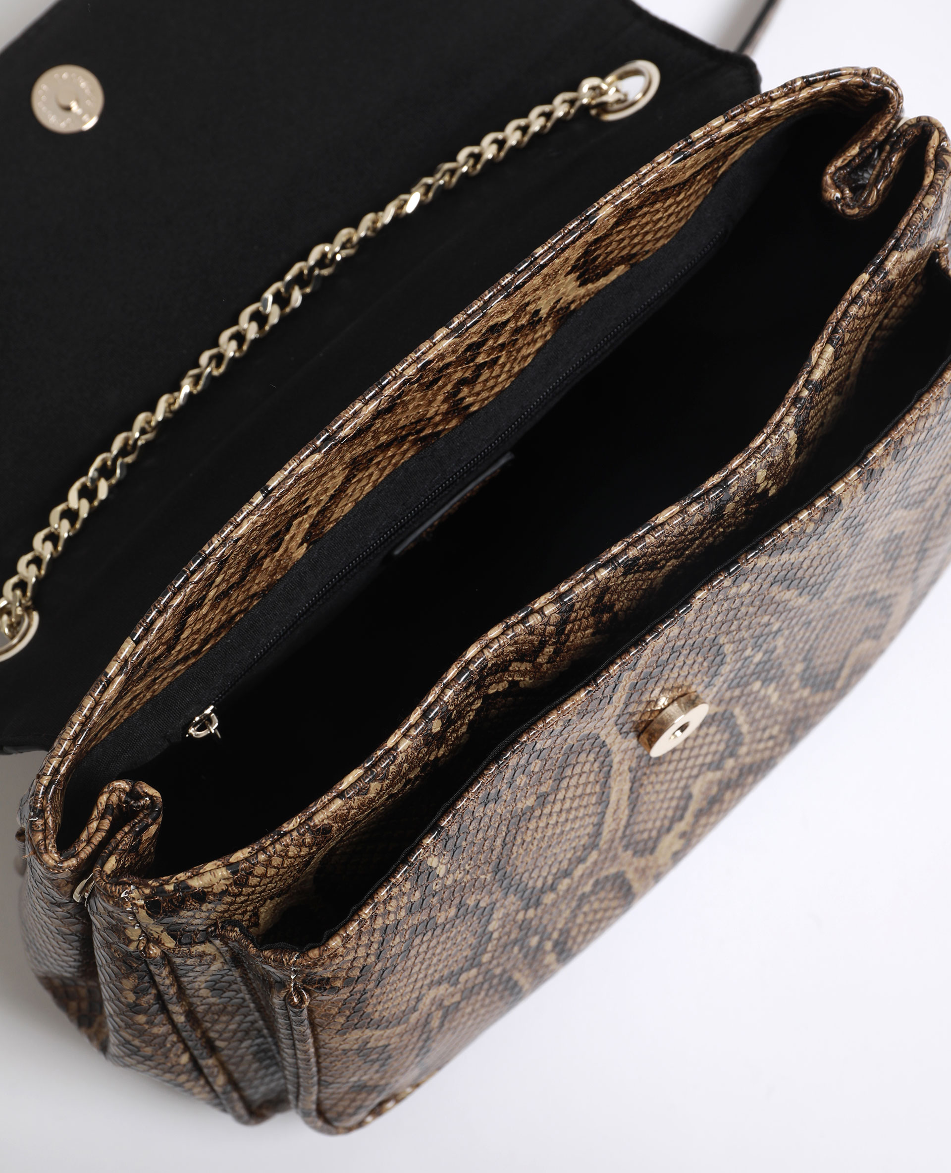 Sac moyen python beige ficelle - Pimkie