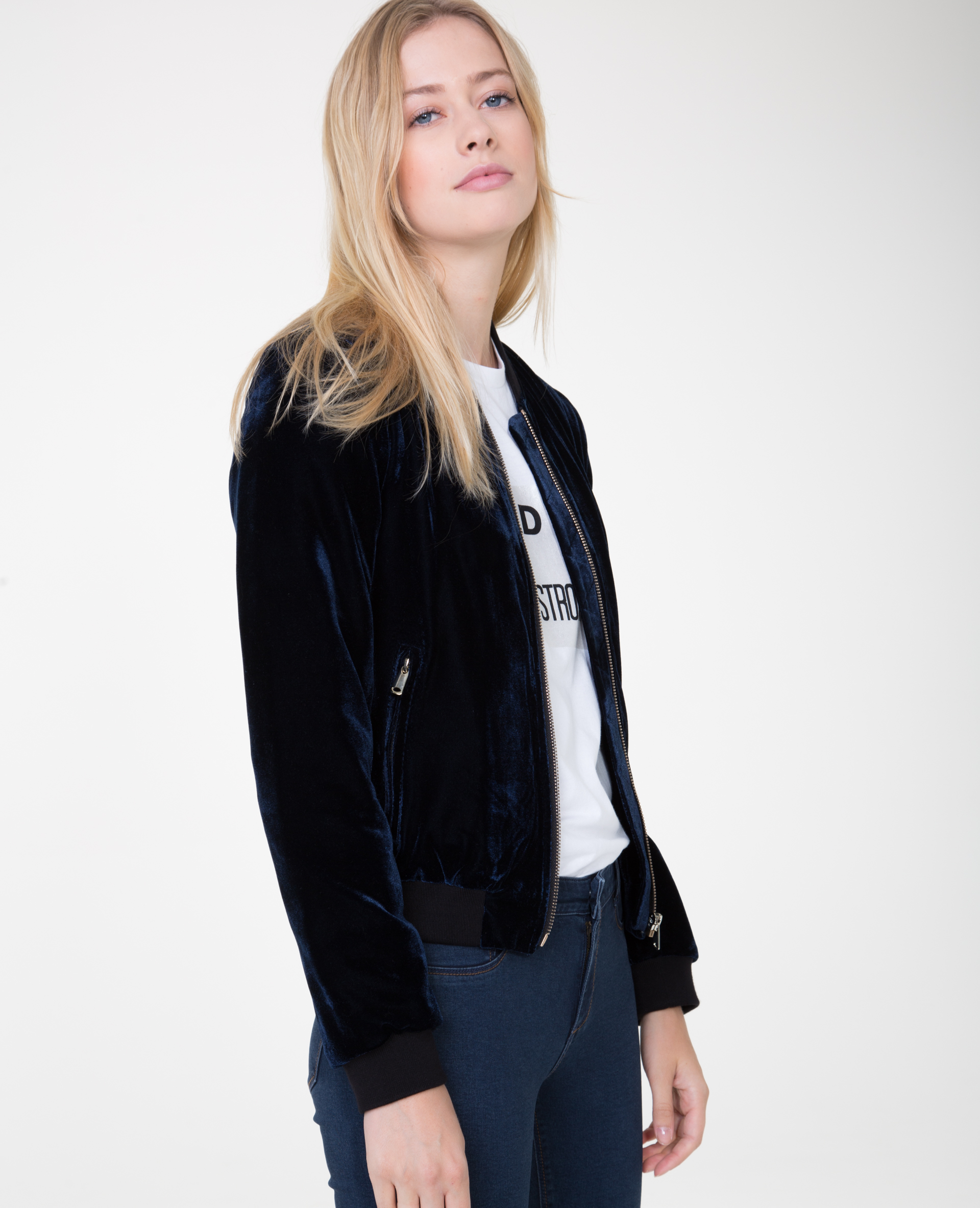 Bombers femme velours clearance