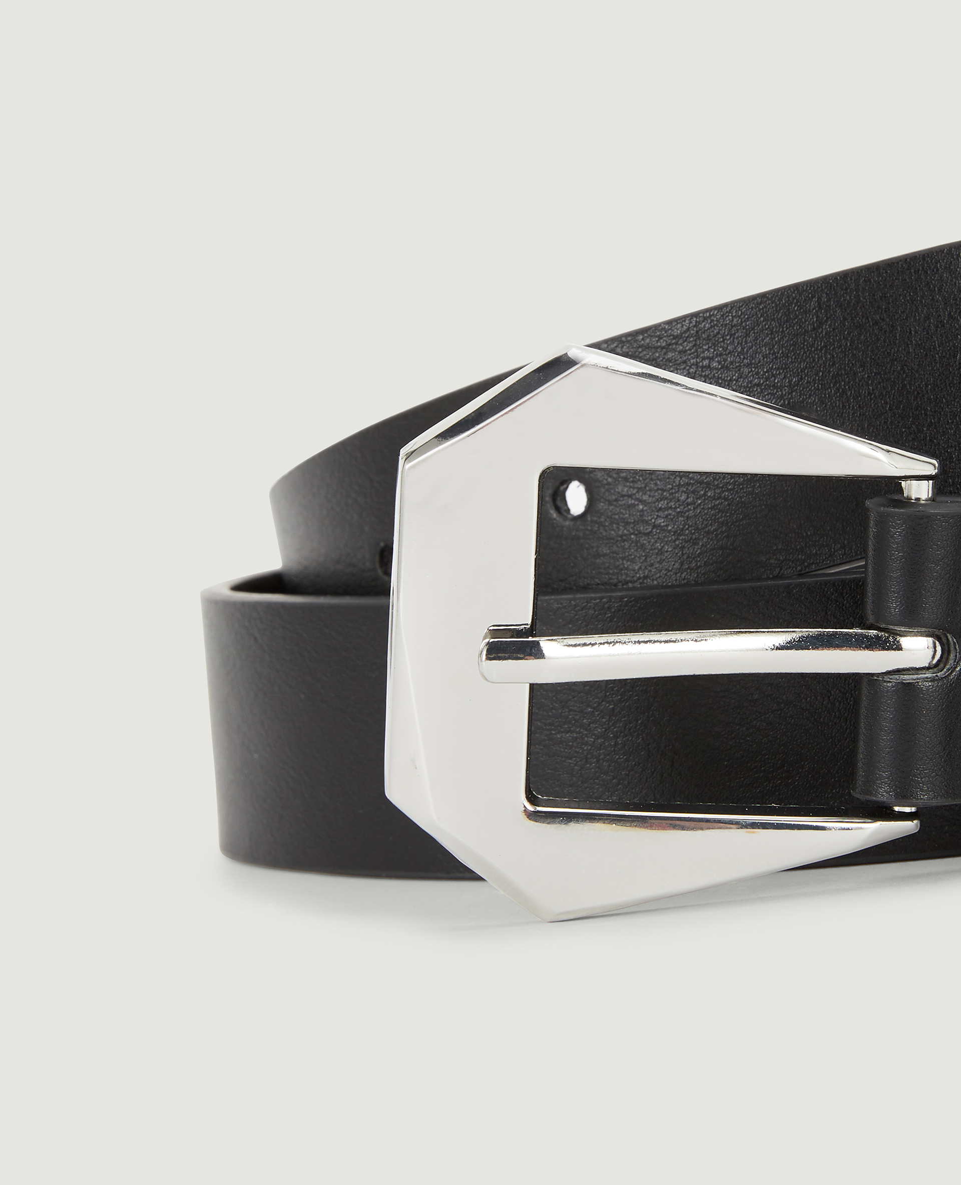 Ceinture à boucle design noir - Pimkie