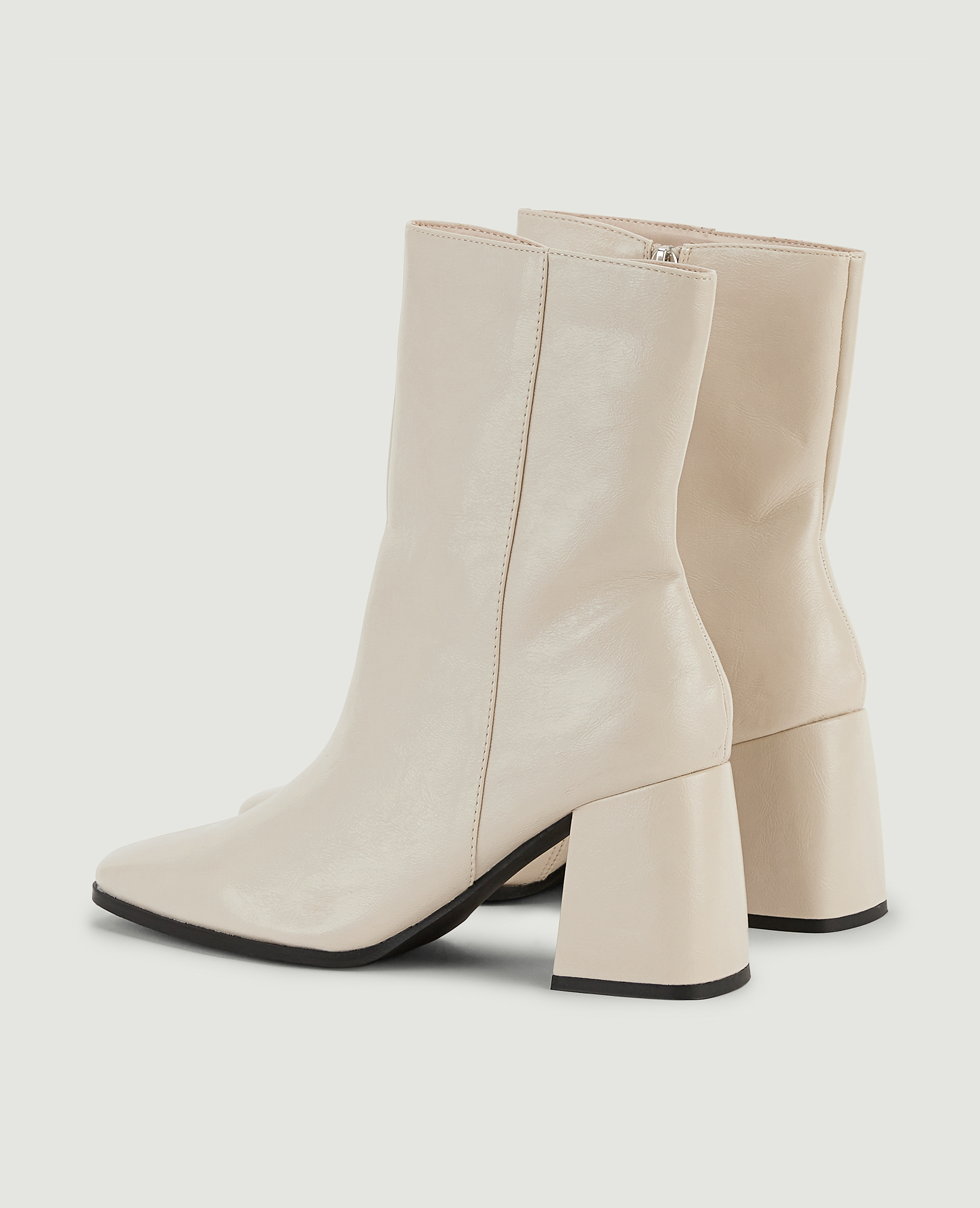 Boots à talons bouts carrés blanc - Pimkie