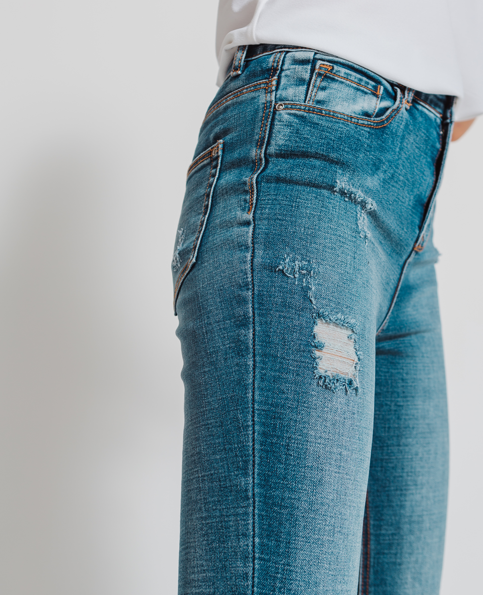 Jean skinny taille haute bleu - Pimkie