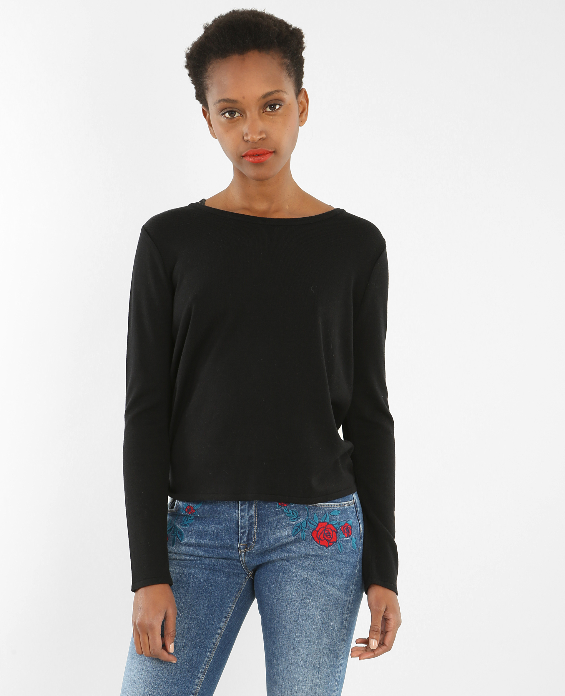 Pull dos ouvert on sale