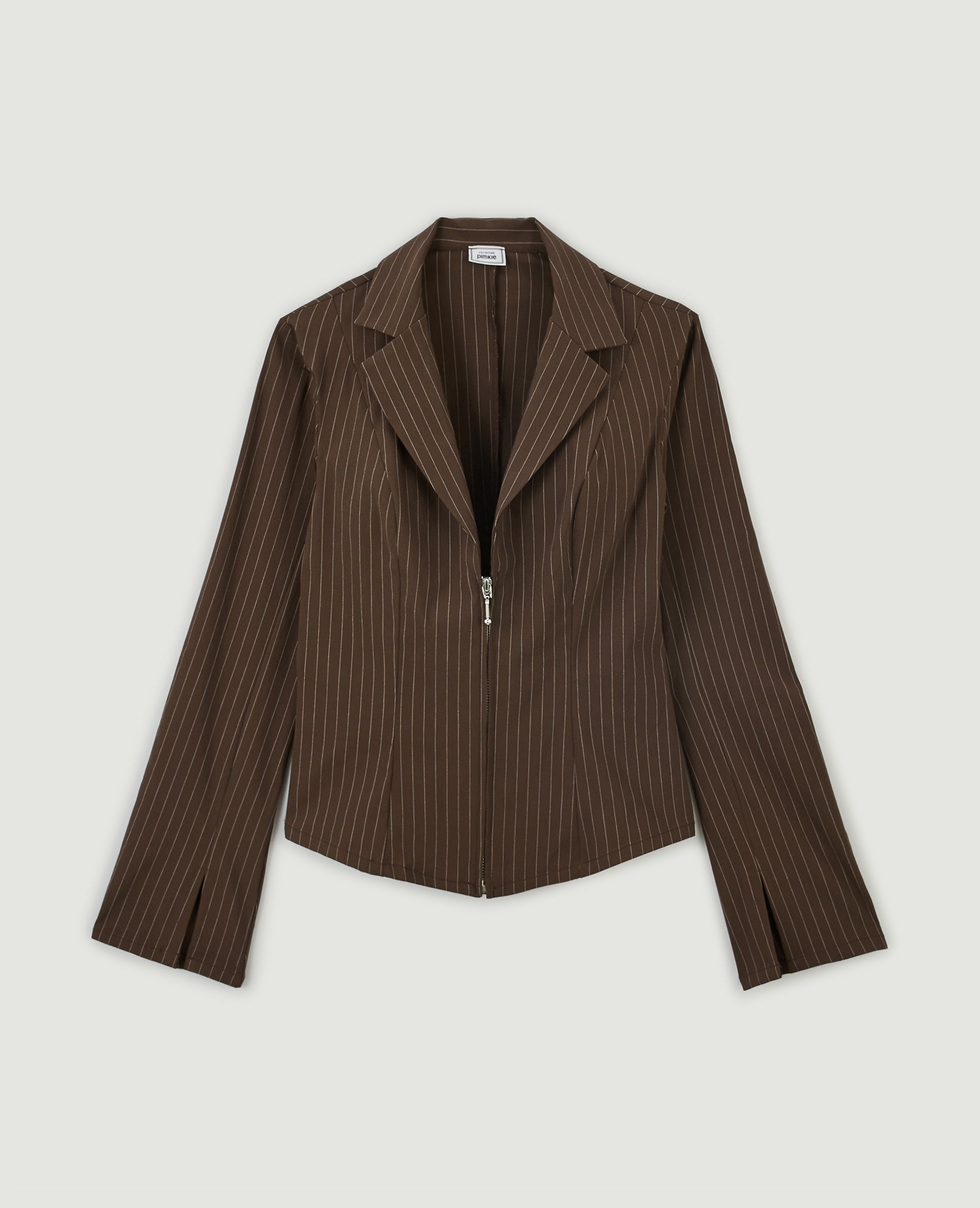 Chemise tailleur zippée marron - Pimkie