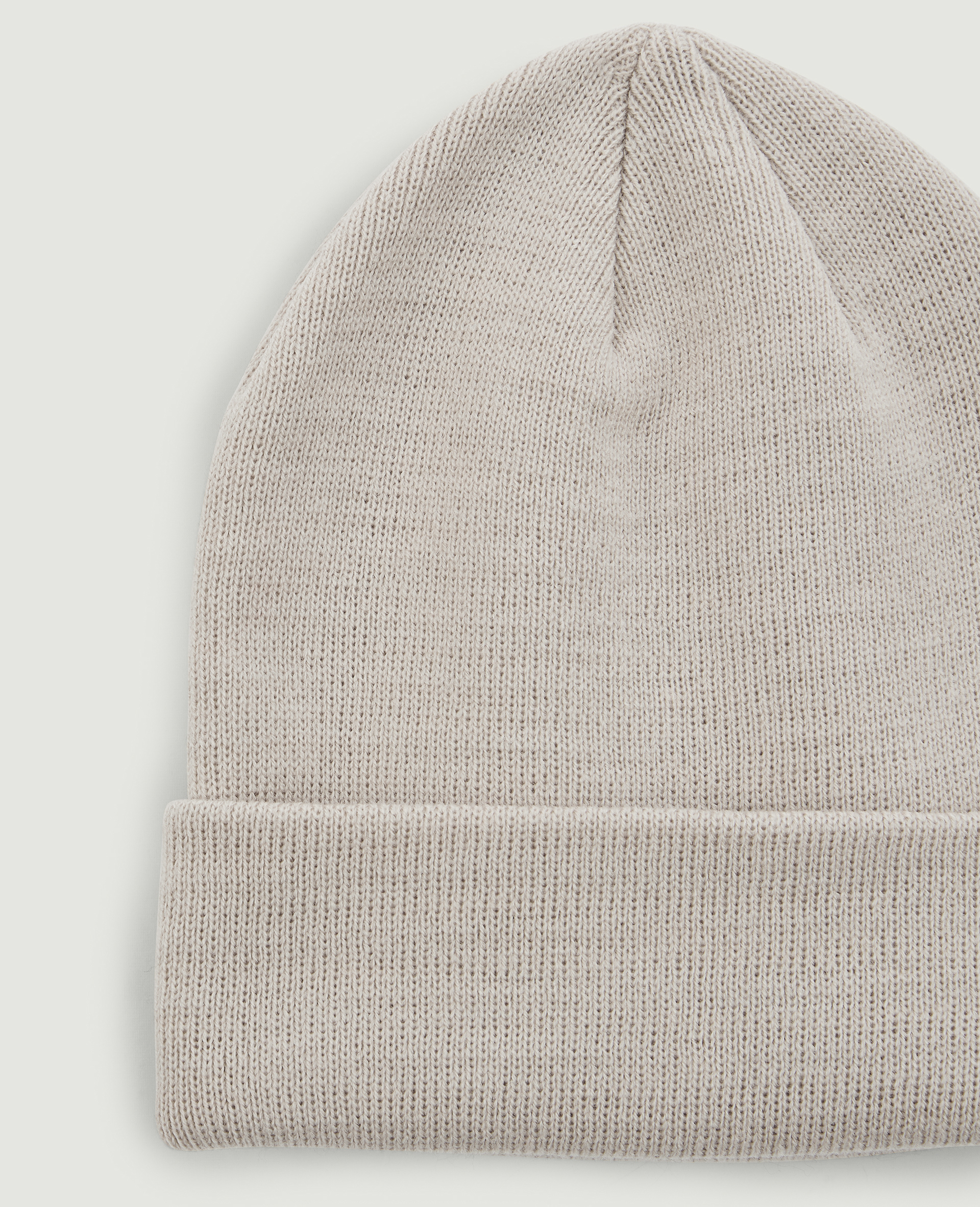 Bonnet avec revers taupe - Pimkie
